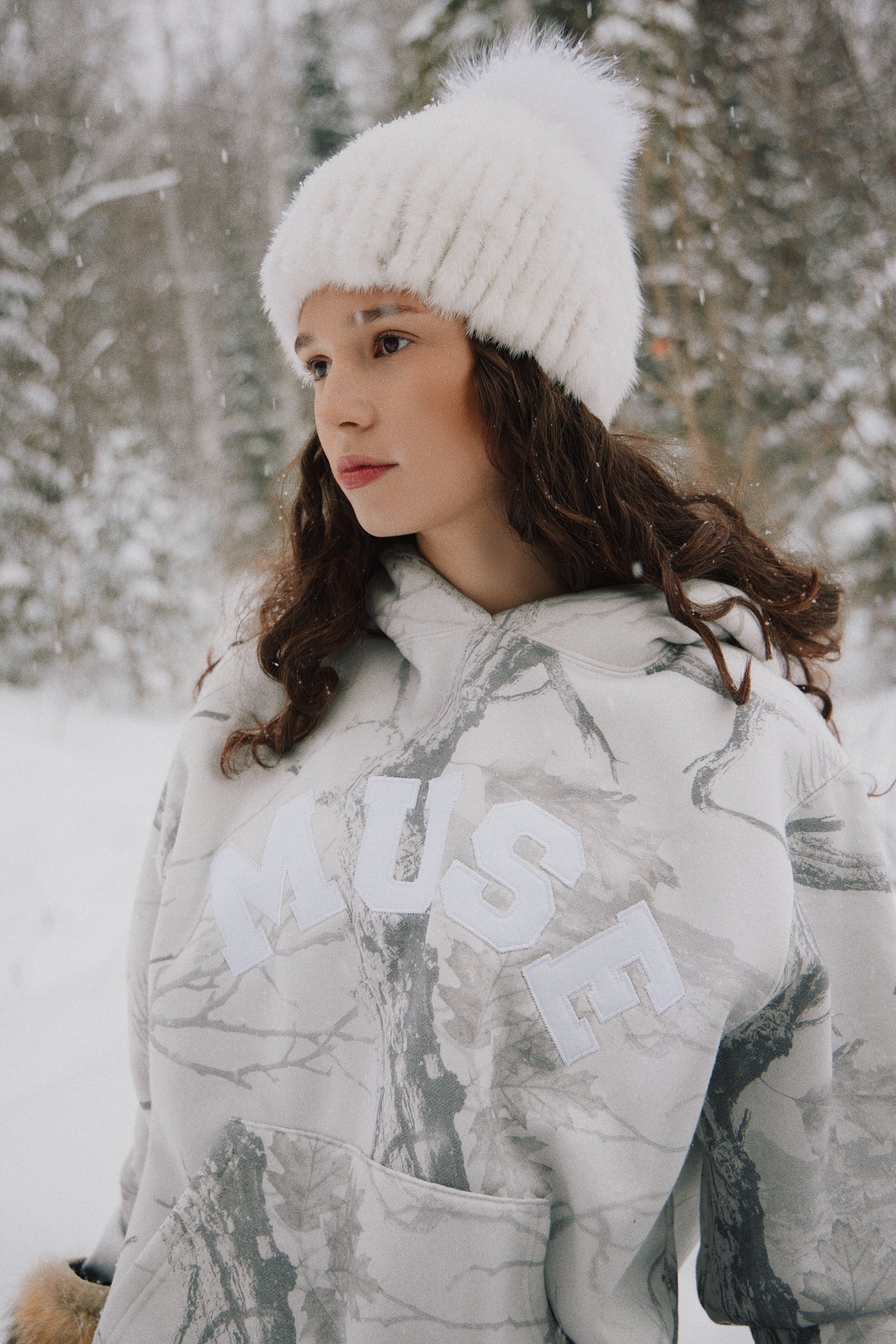 Heavyweight Camo Hoodie - White Edition