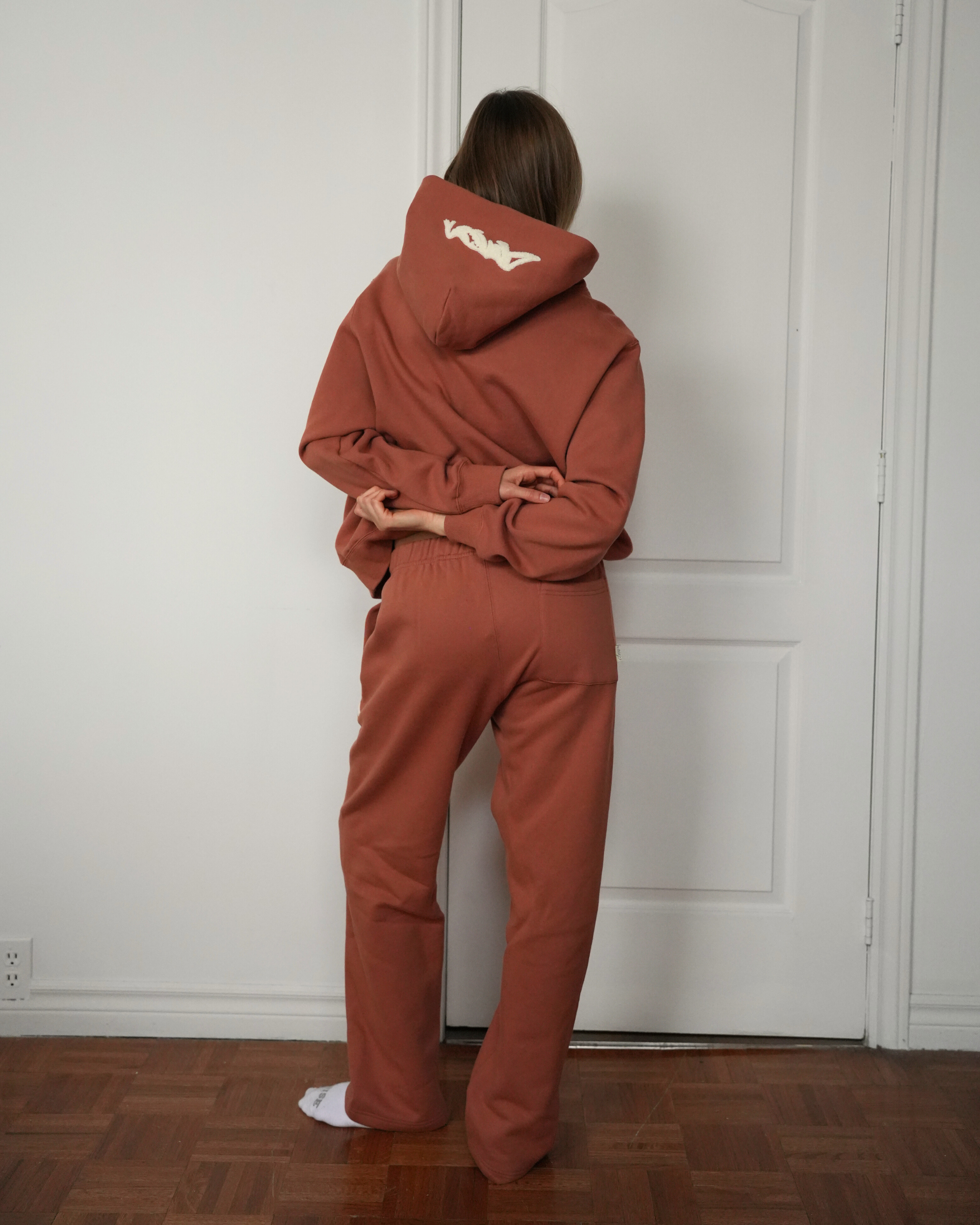 Heavyweight Chenille Hoodie - Terracotta
