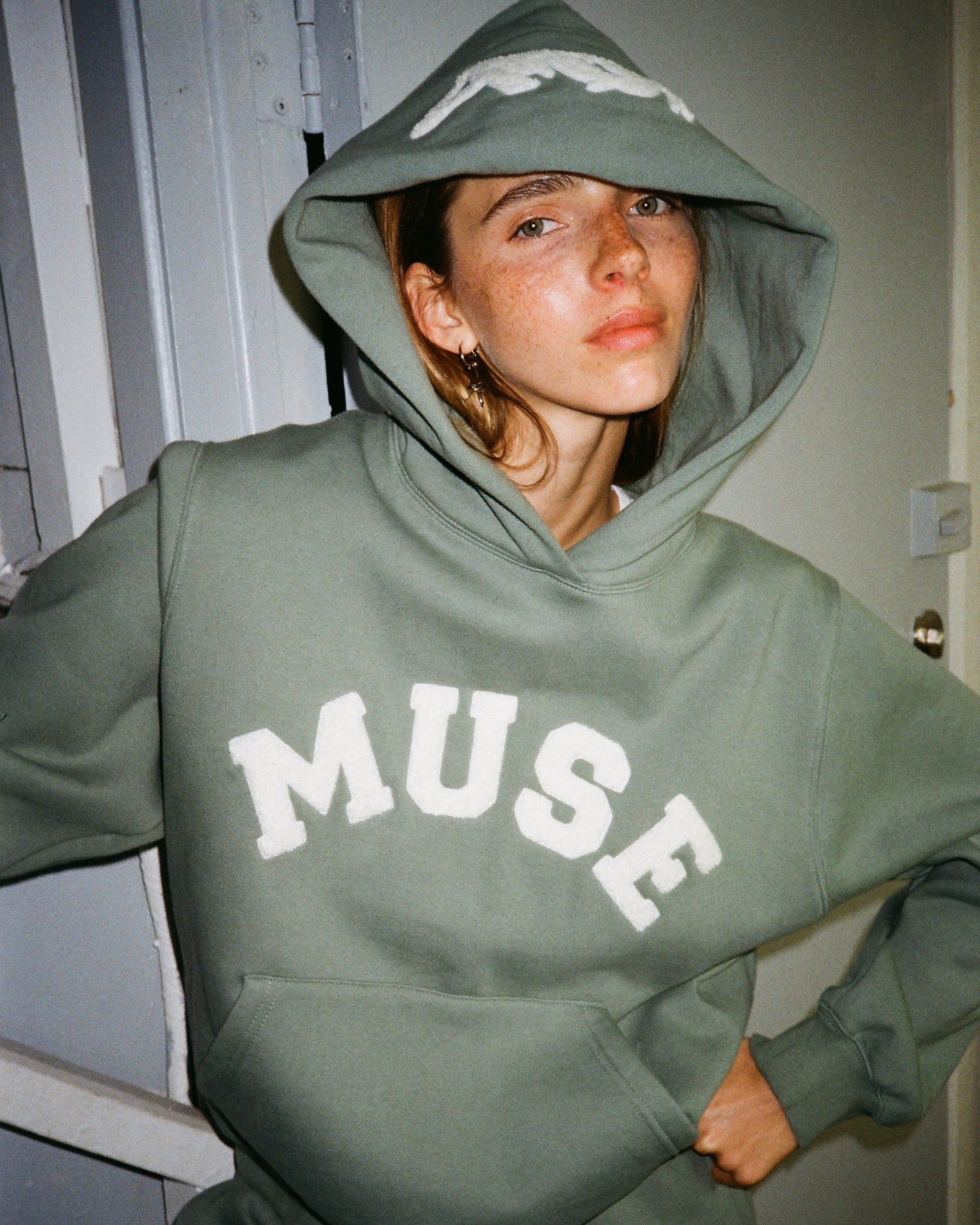 Heavyweight Chenille Hoodie - Vintage Teal