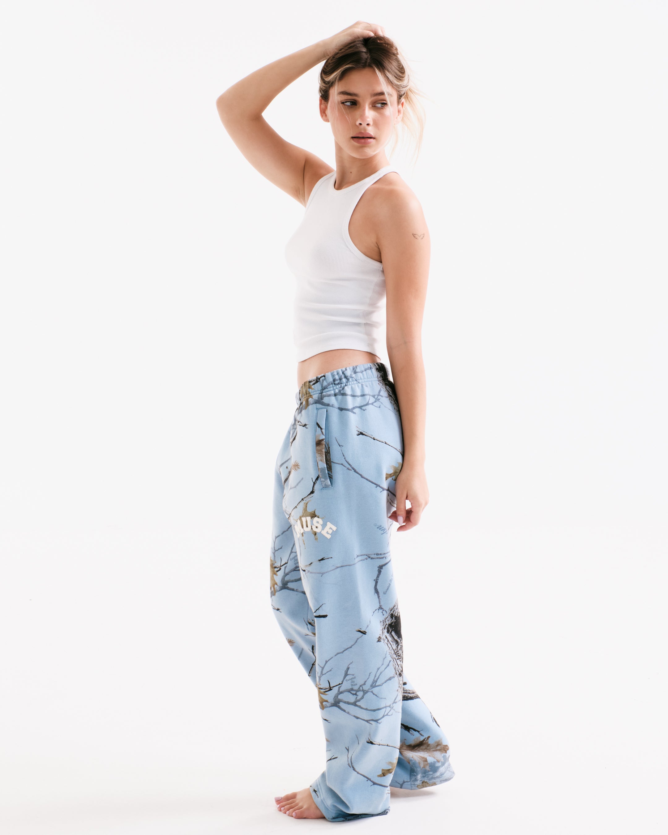 Heavyweight Camo Joggers - Glacier