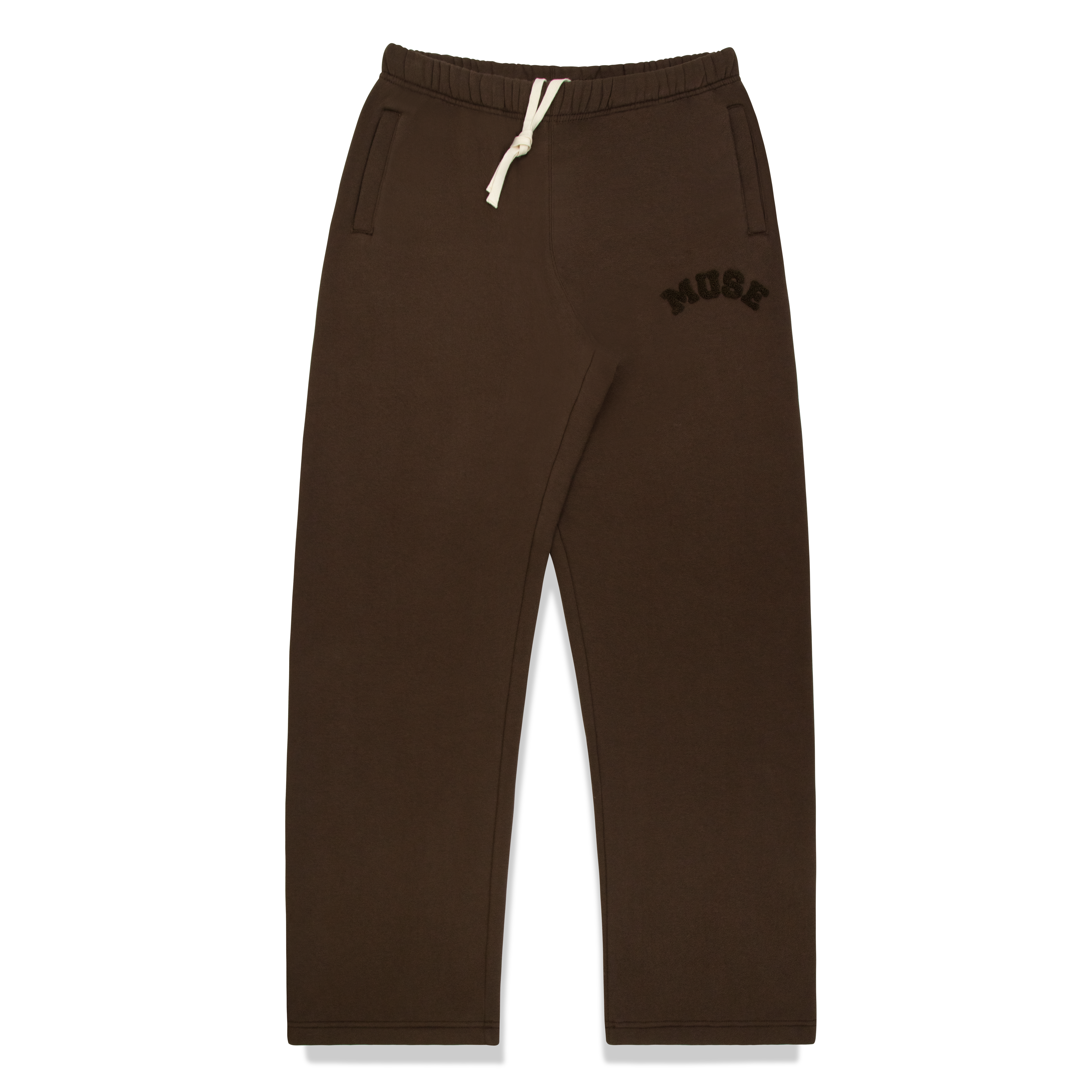 Heavyweight Chenille Straight Joggers - Espresso
