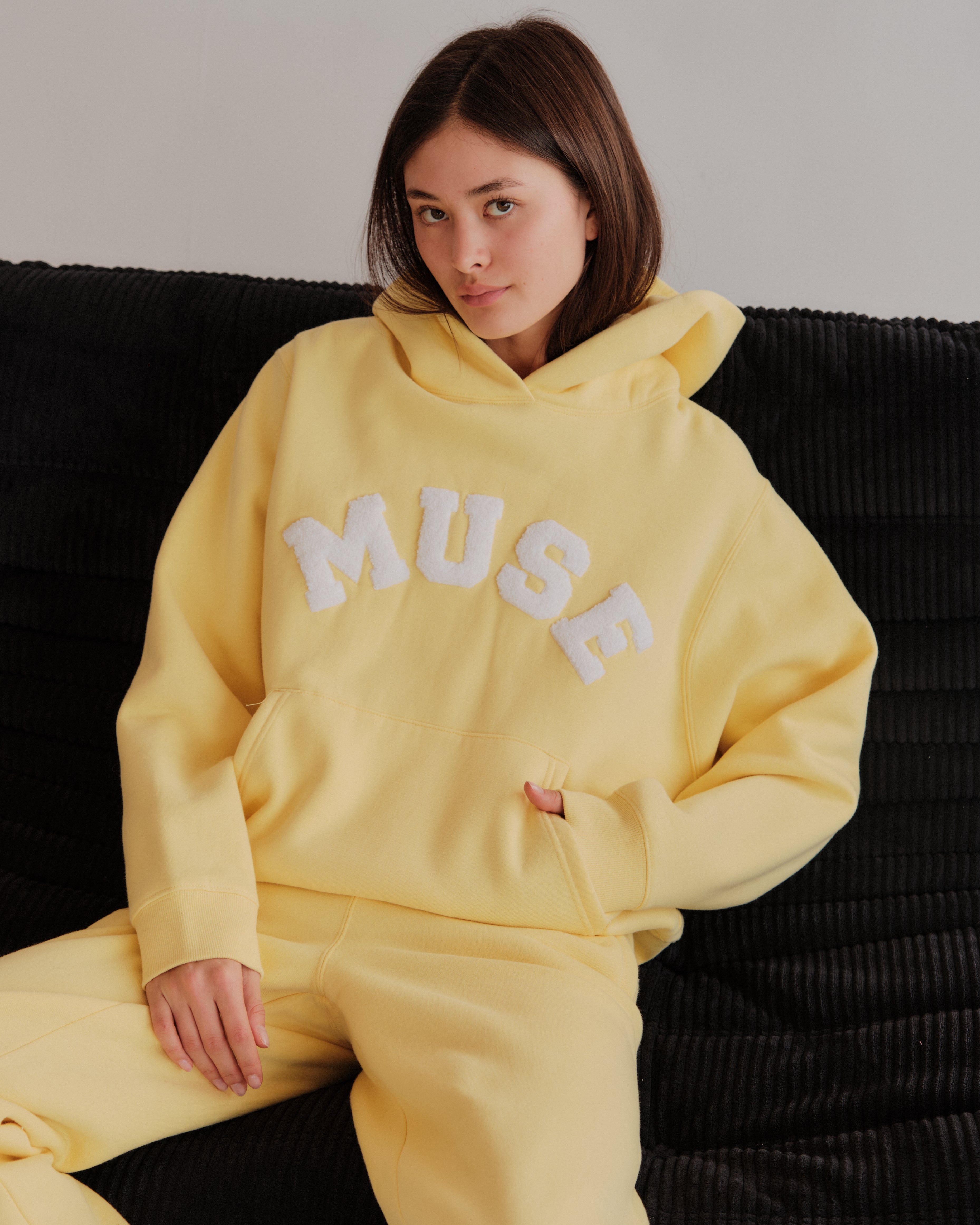 Heavyweight Chenille Hoodie - Butter Cream