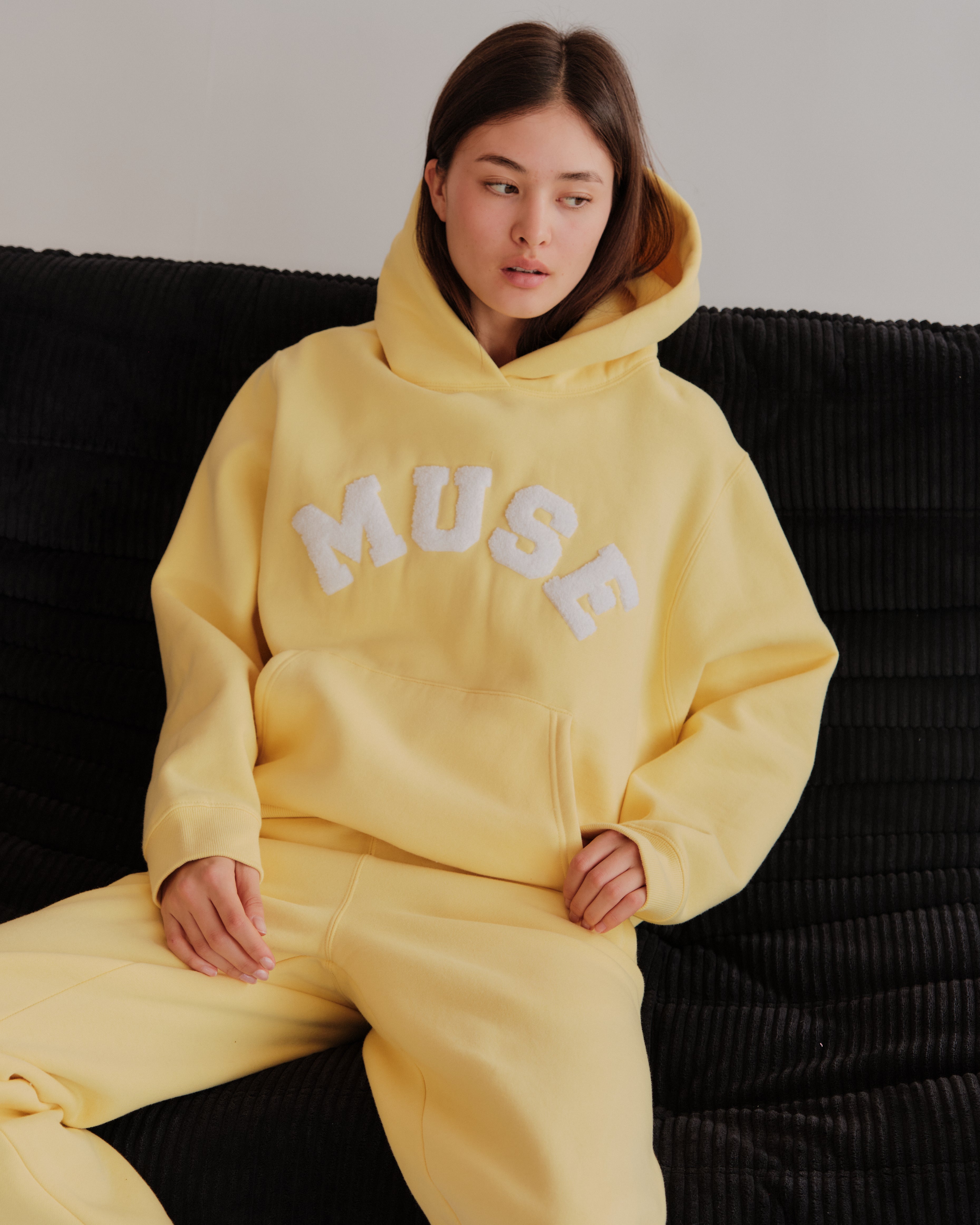 Heavyweight Chenille Hoodie - Butter Cream