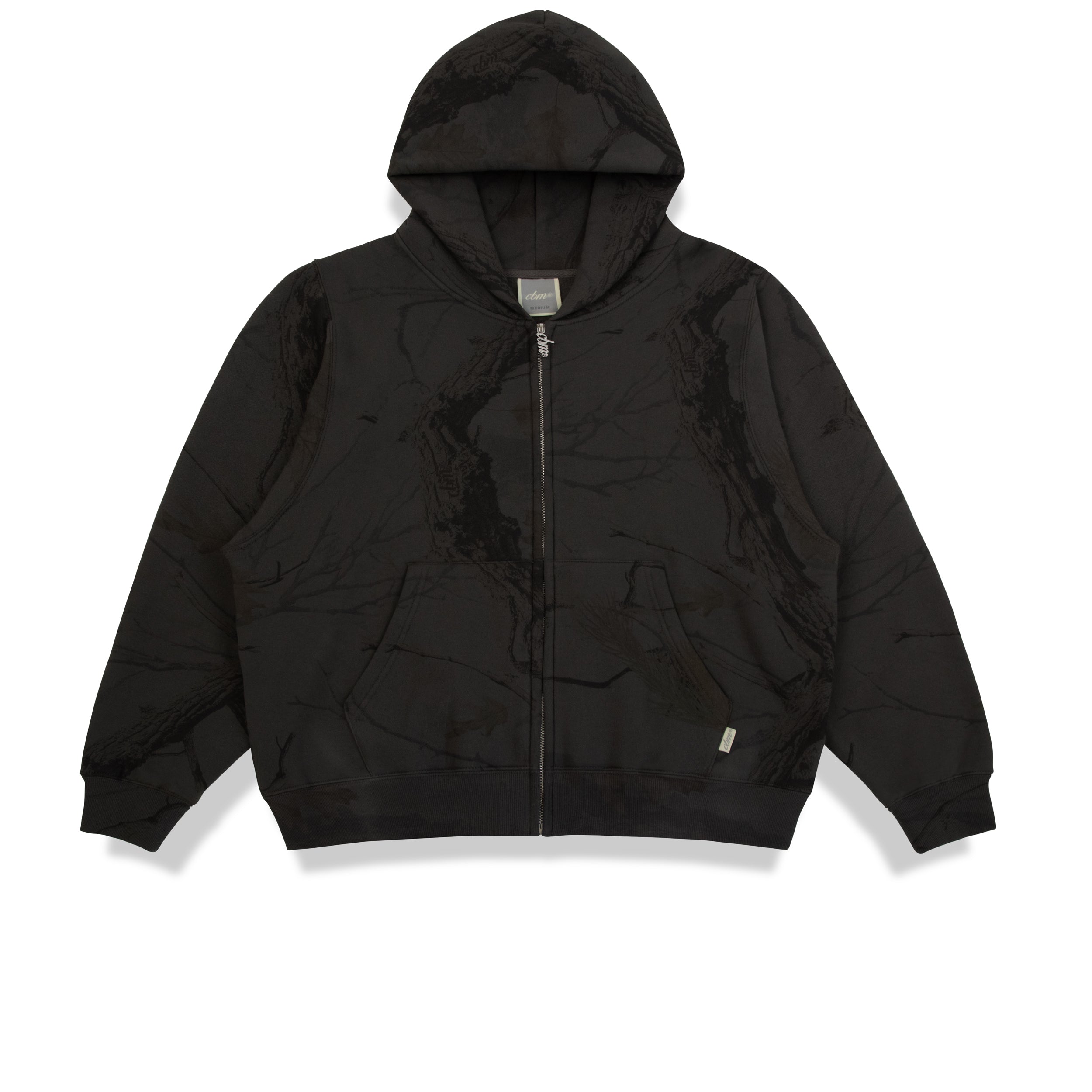 Heavyweight Camo Zip Up - Black Edition