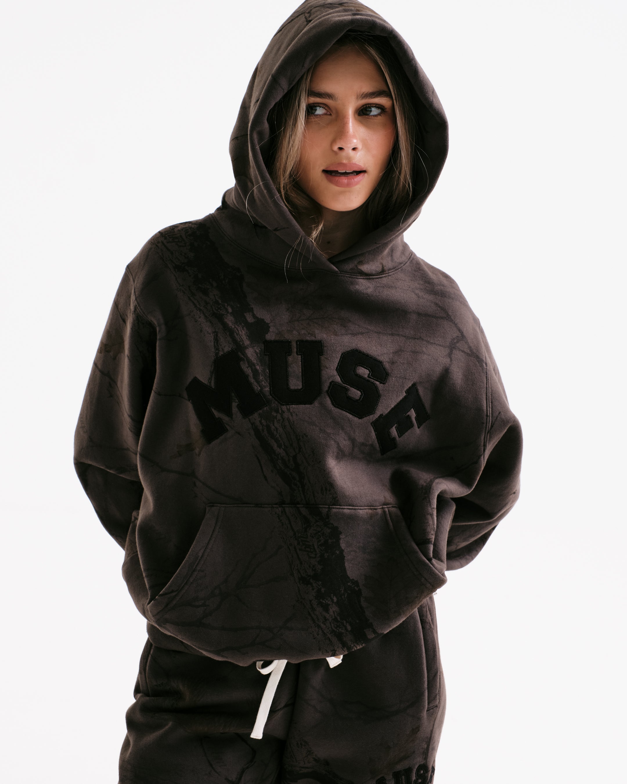 Heavyweight Camo Hoodie - Black Edition