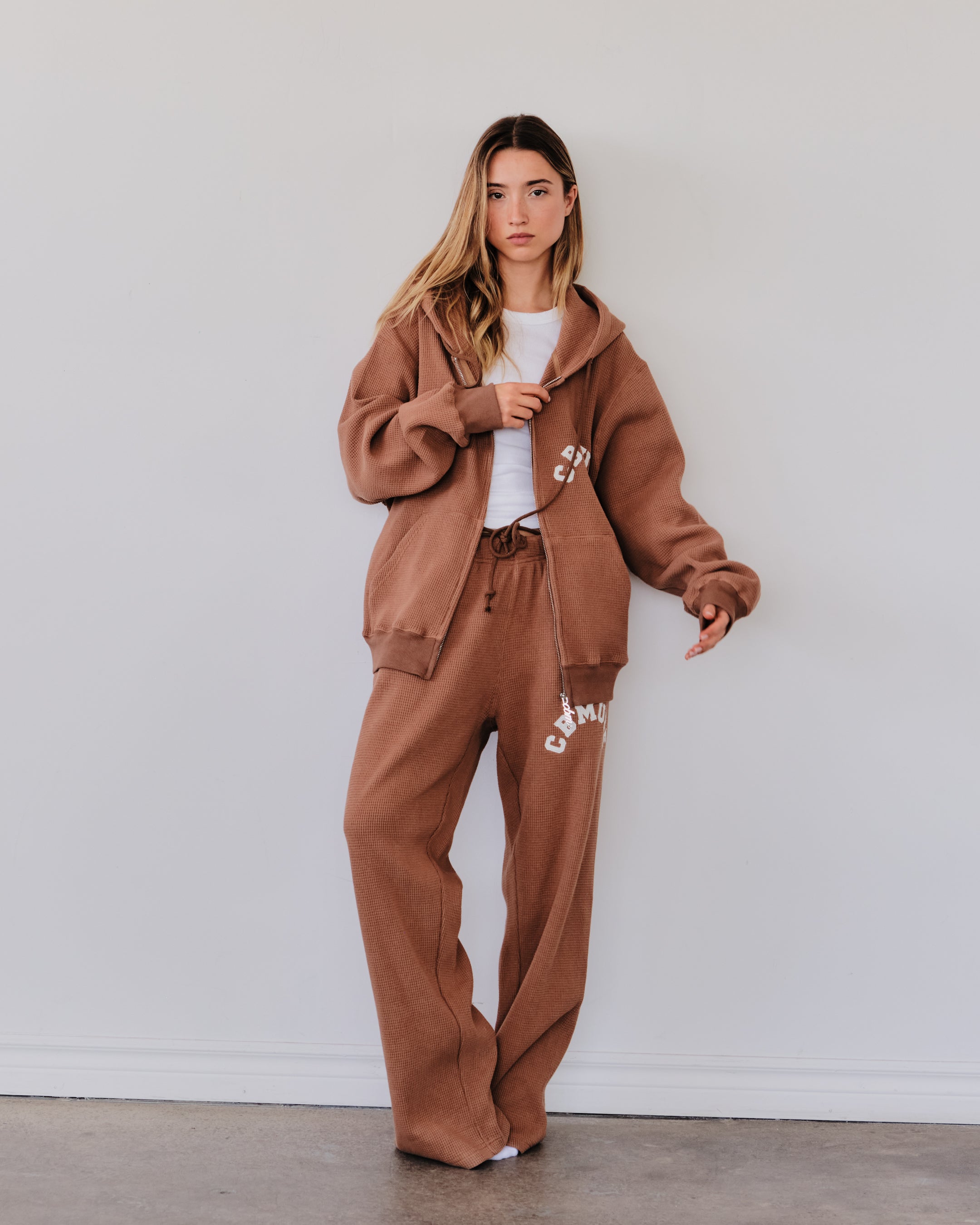 Waffle Pants - Caramel