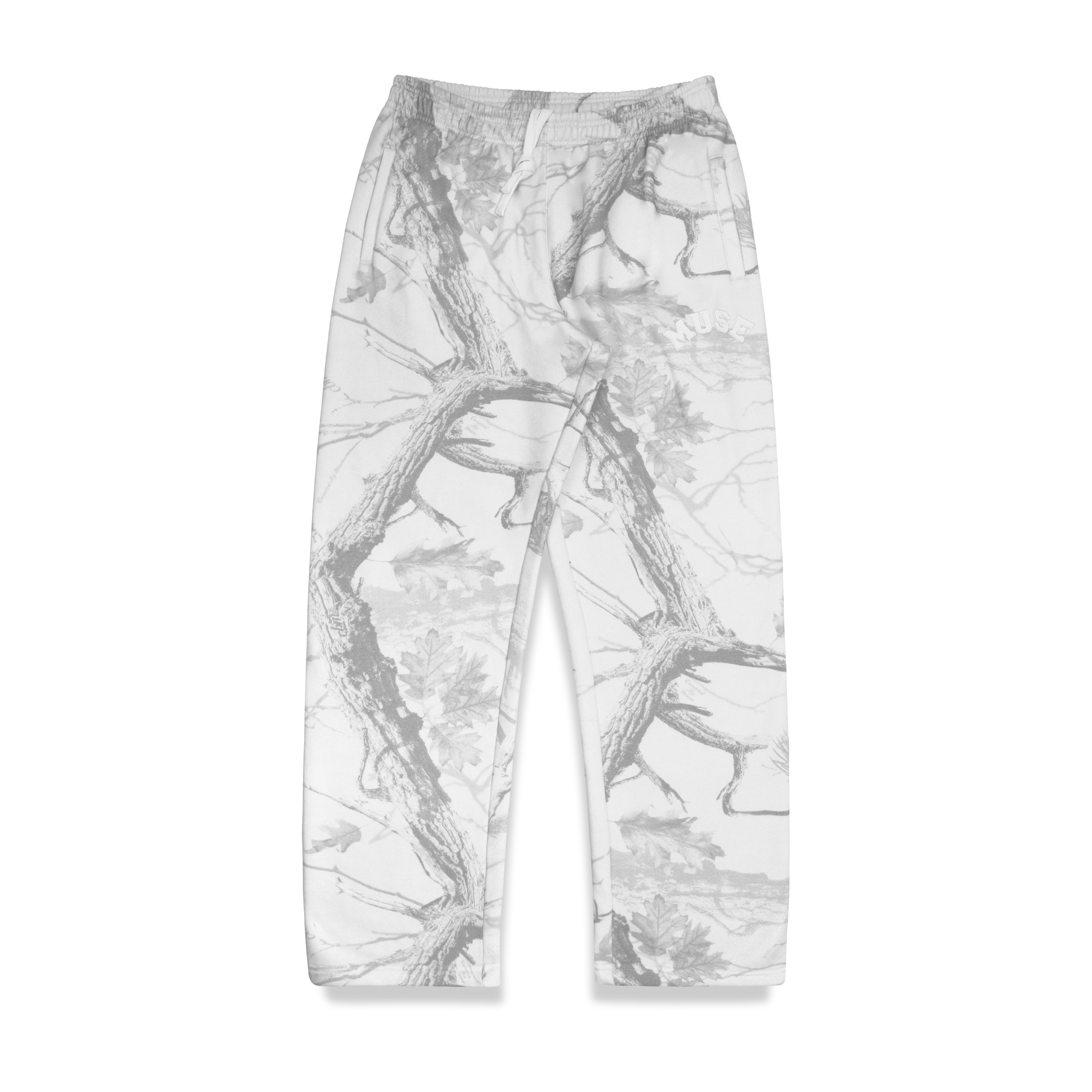 Heavyweight Camo Joggers - White Edition
