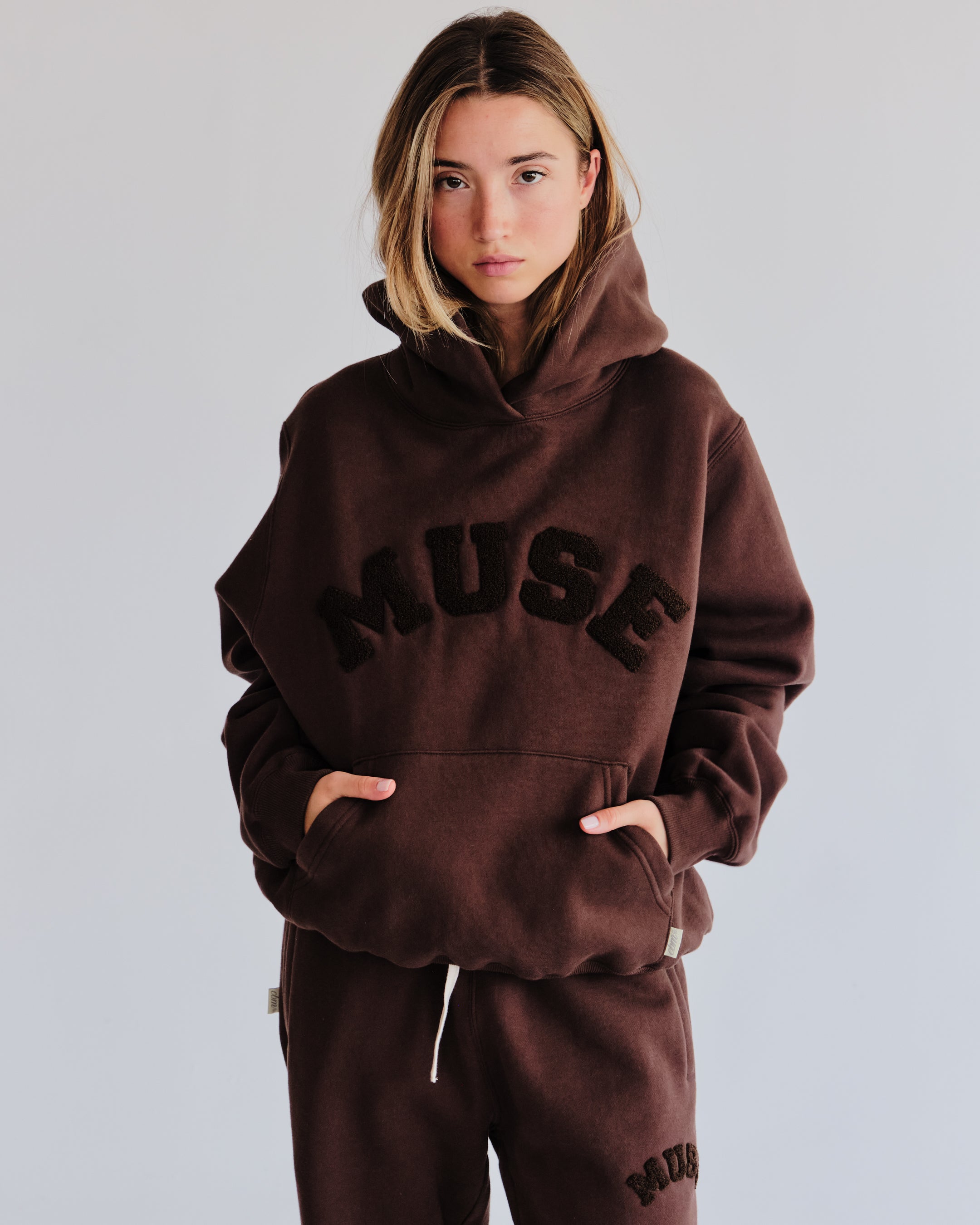 Heavyweight Chenille Hoodie - Espresso