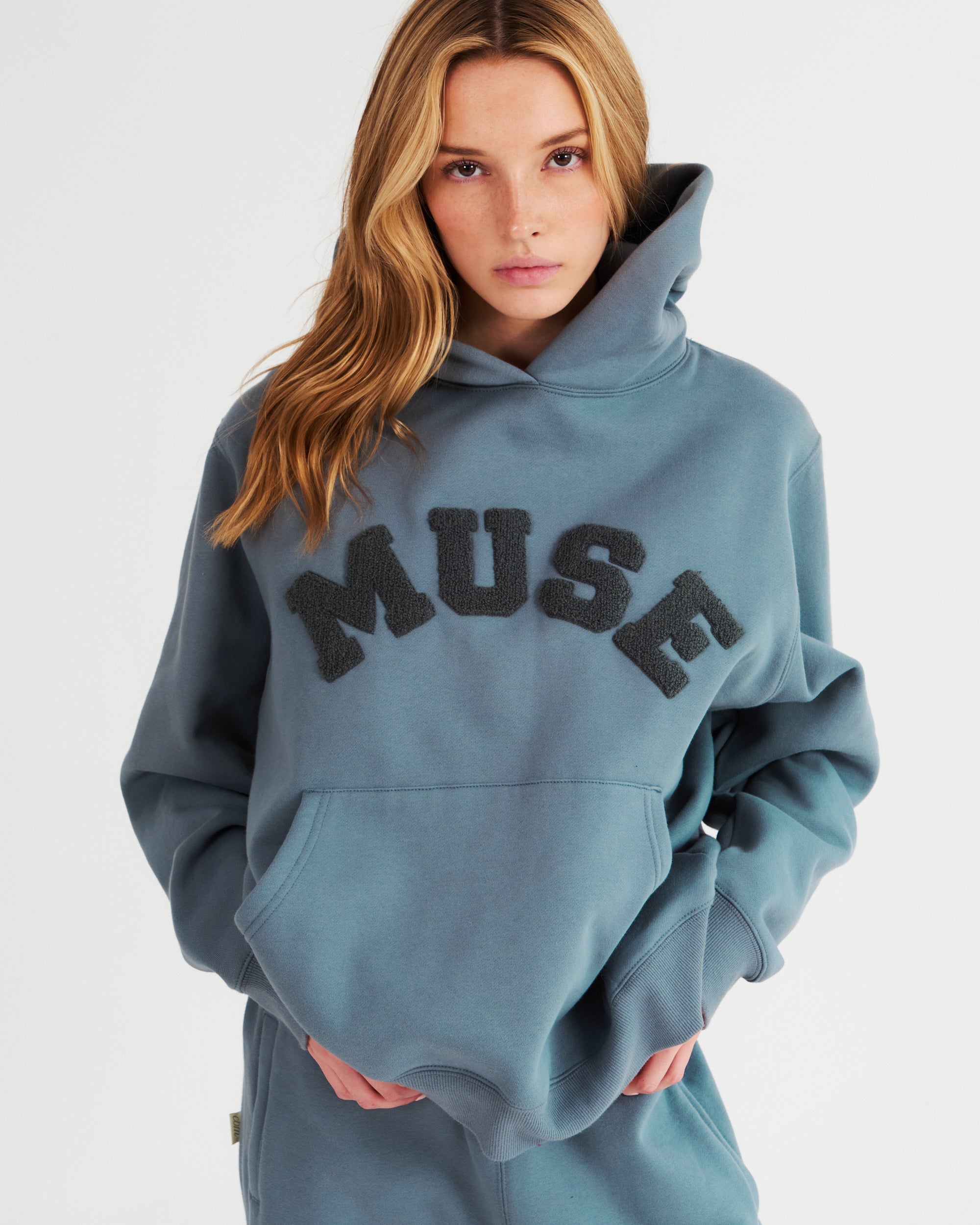 Heavyweight Chenille Hoodie - Indigo