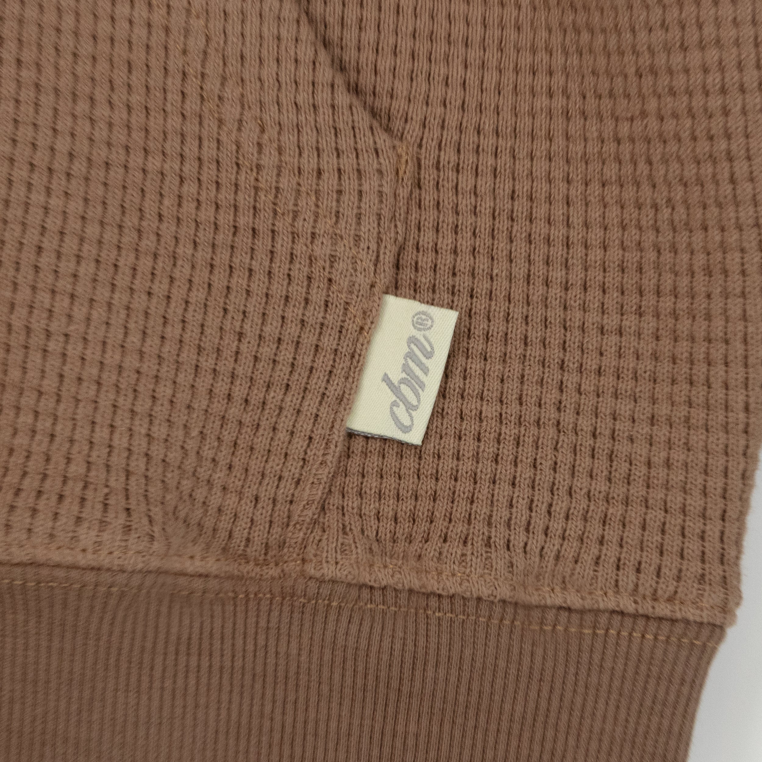 Waffle Zip Up - Caramel
