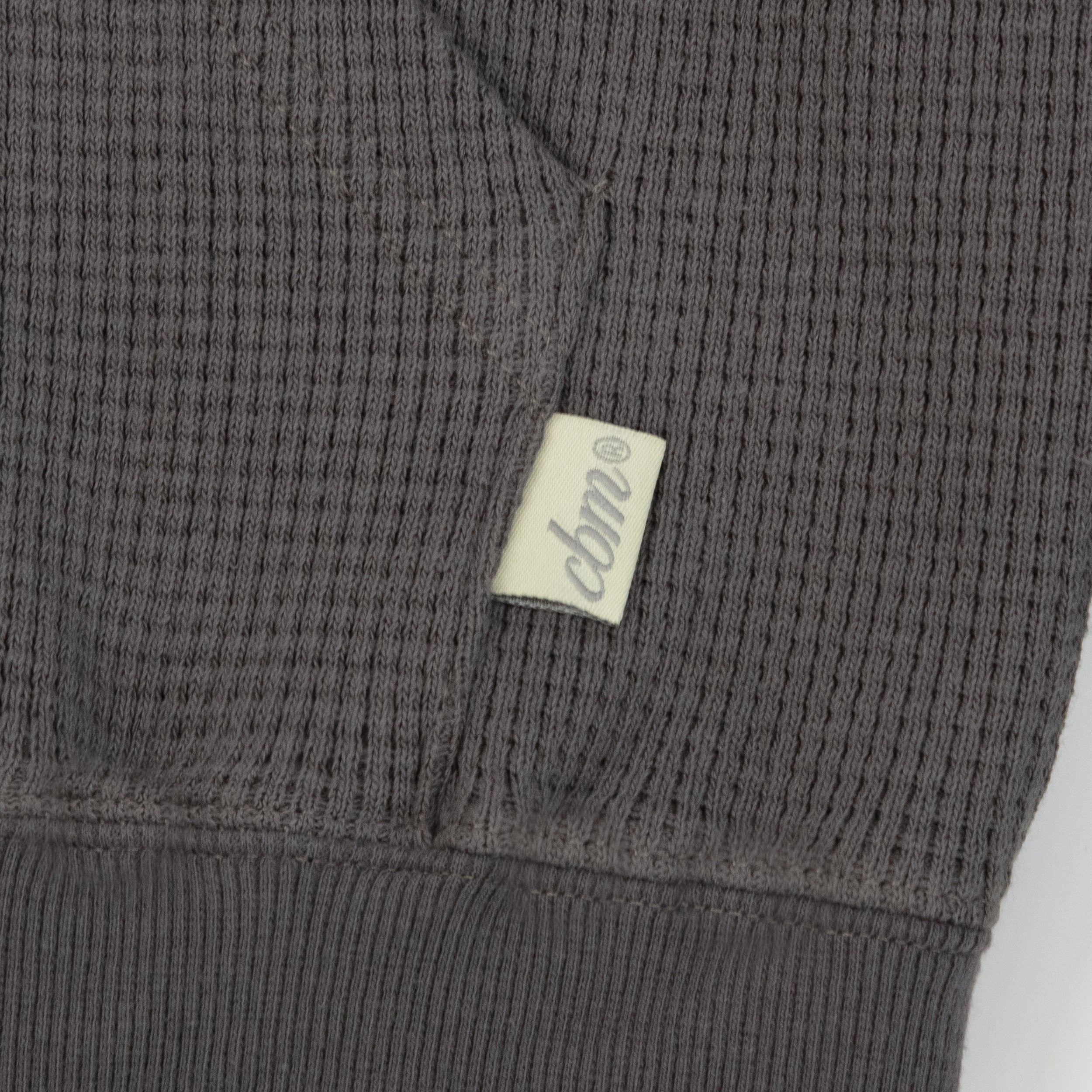 Waffle Zip Up - Truffle