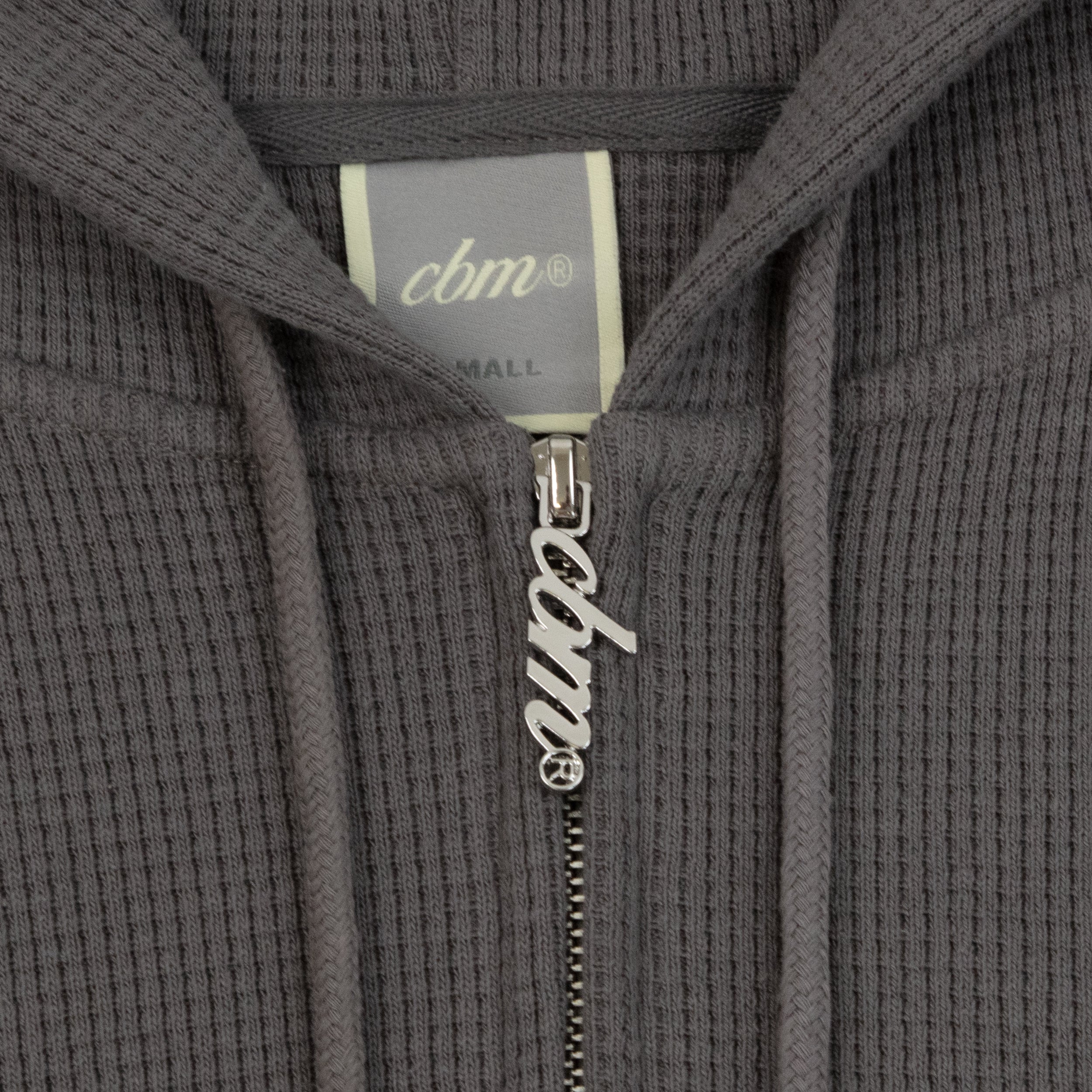 Waffle Zip Up - Truffle