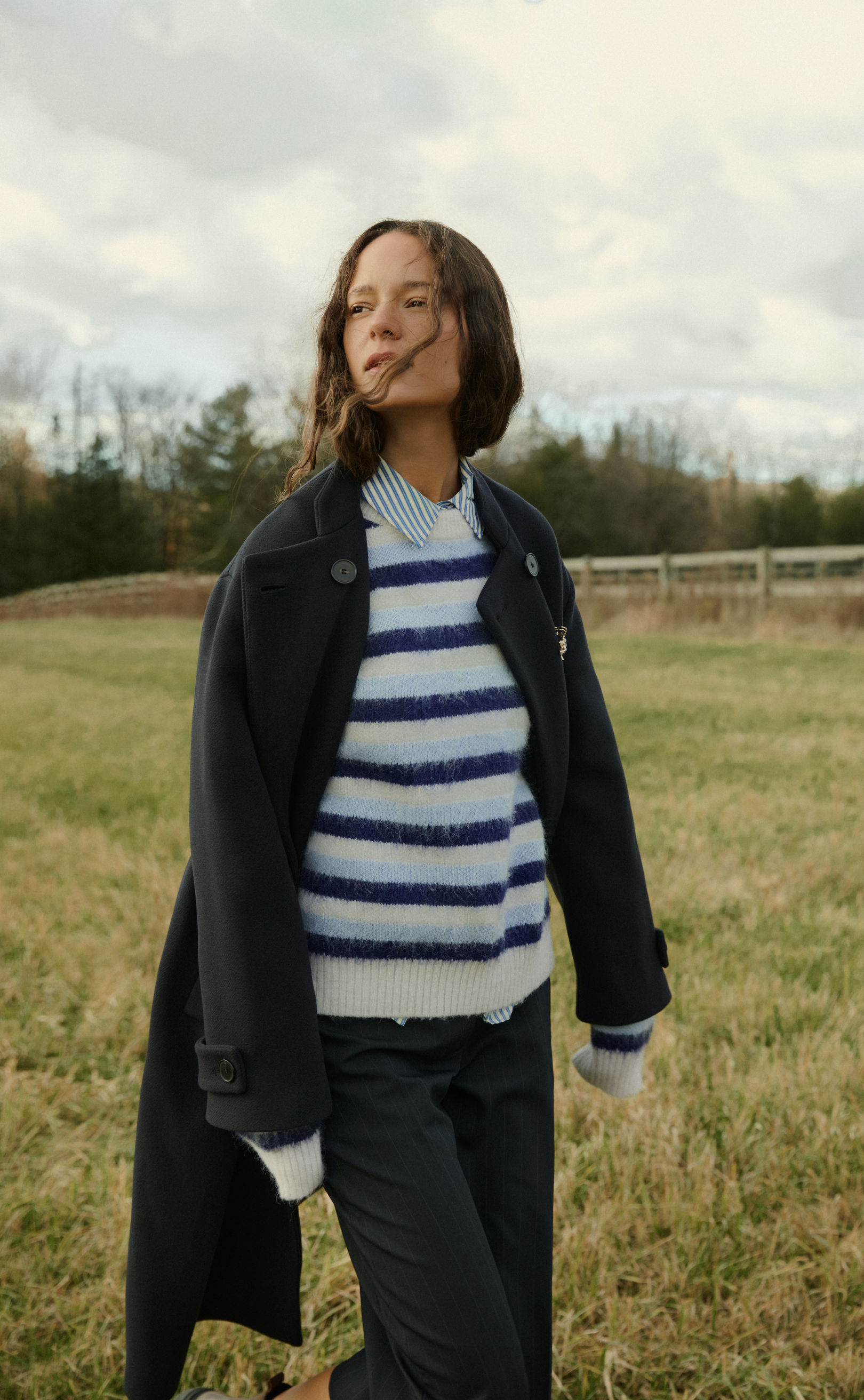 Knit sweater - Neige Stripe