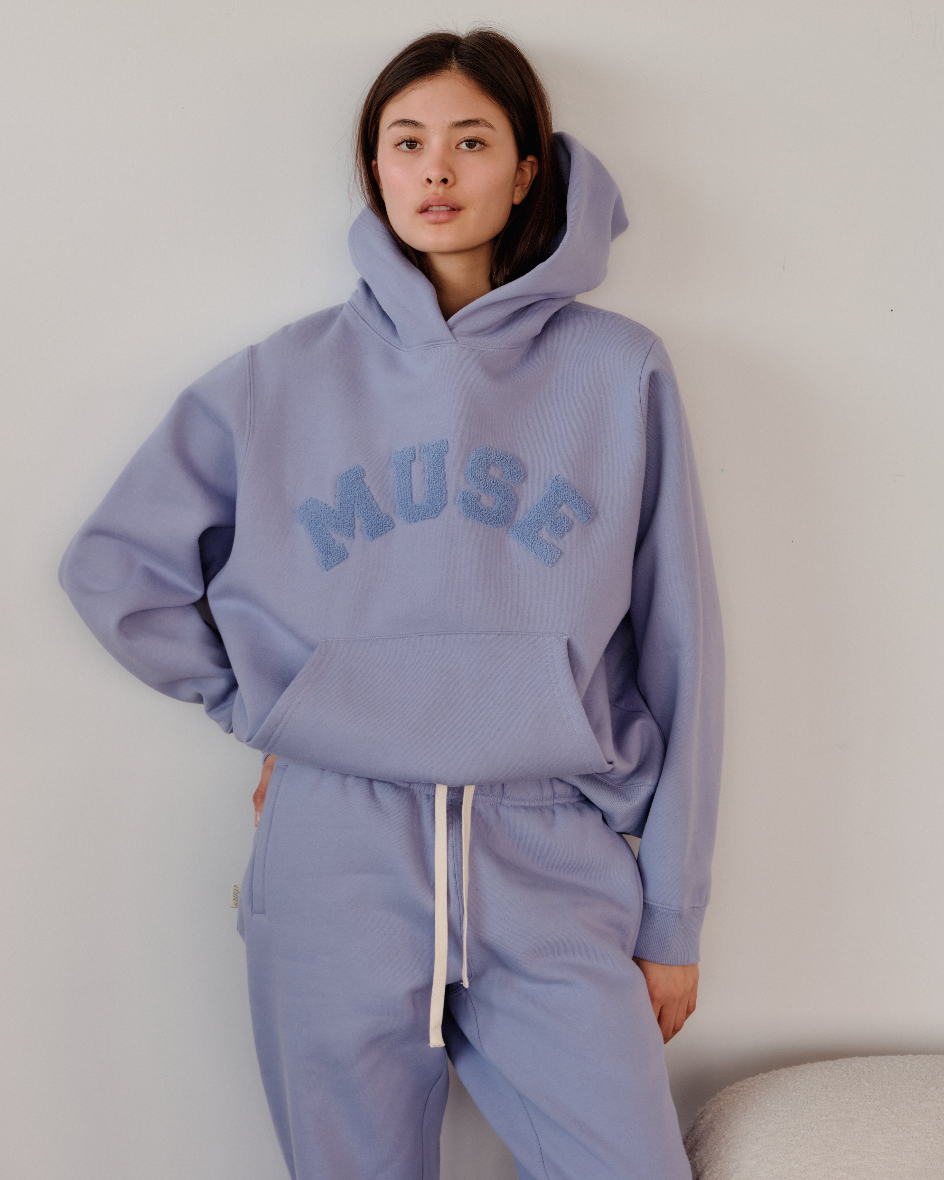 Heavyweight Chenille Hoodie - French Lilac