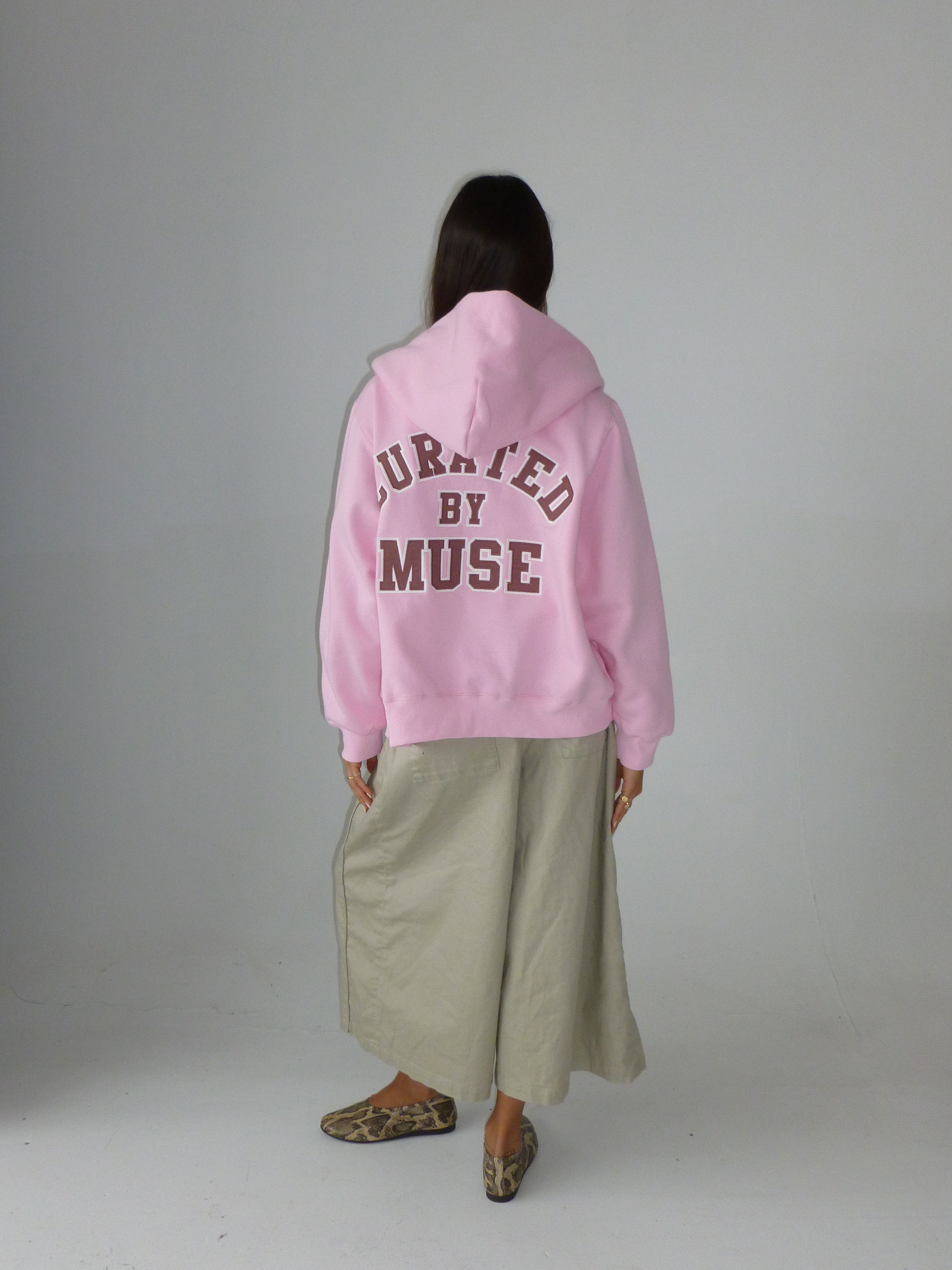 Heavyweight Zip Up - Baby Pink
