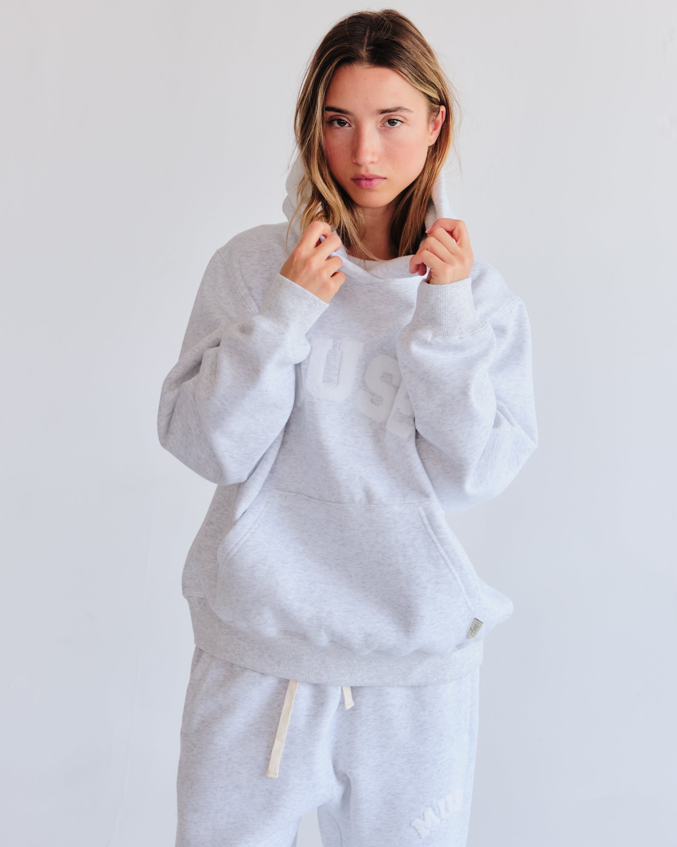 Heavyweight Chenille Hoodie - Pearl
