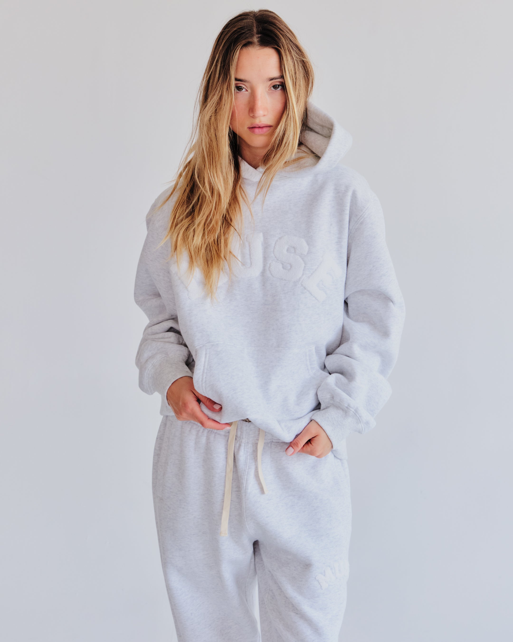 Heavyweight Chenille Hoodie - Pearl