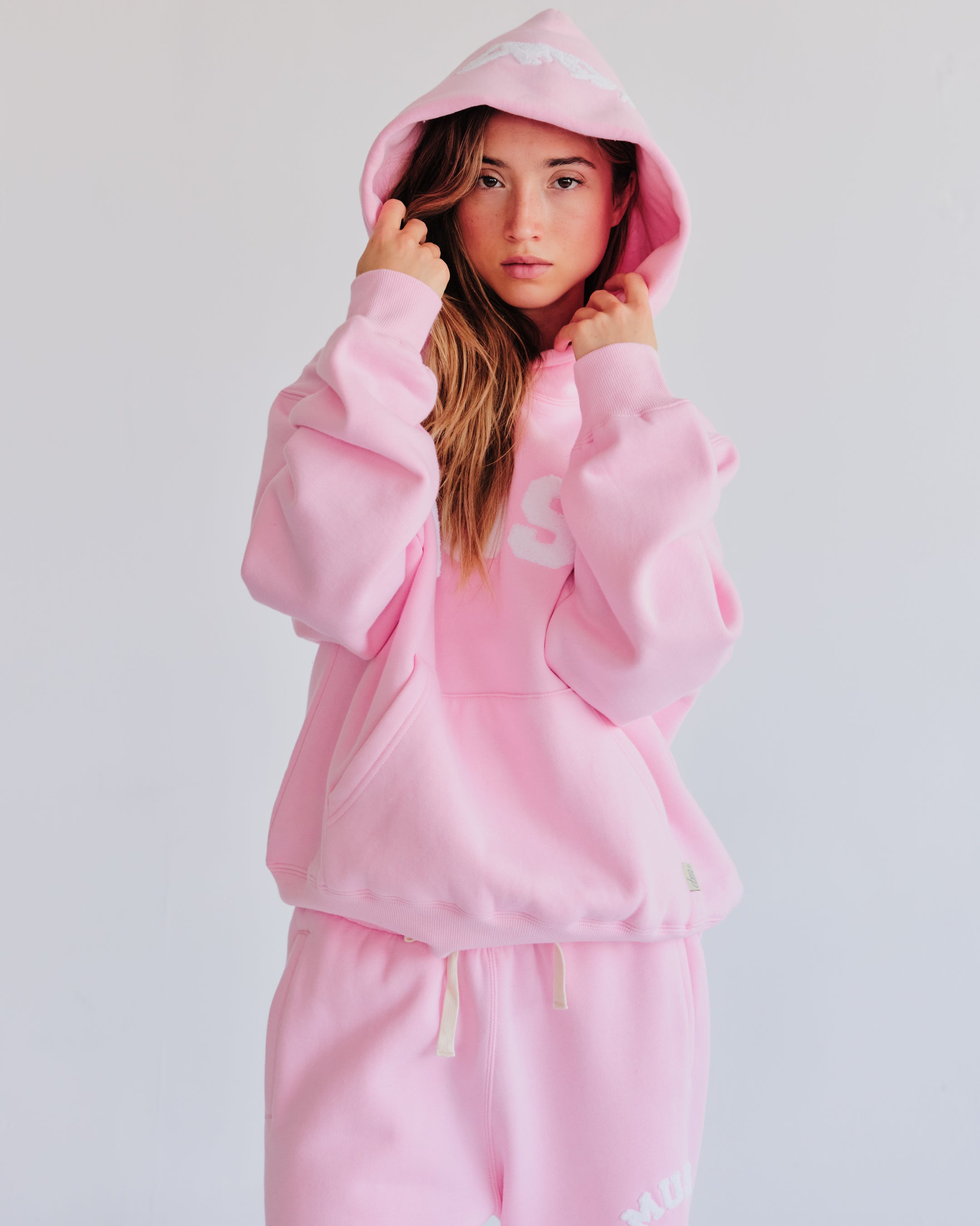 Heavyweight Chenille Hoodie - Petal