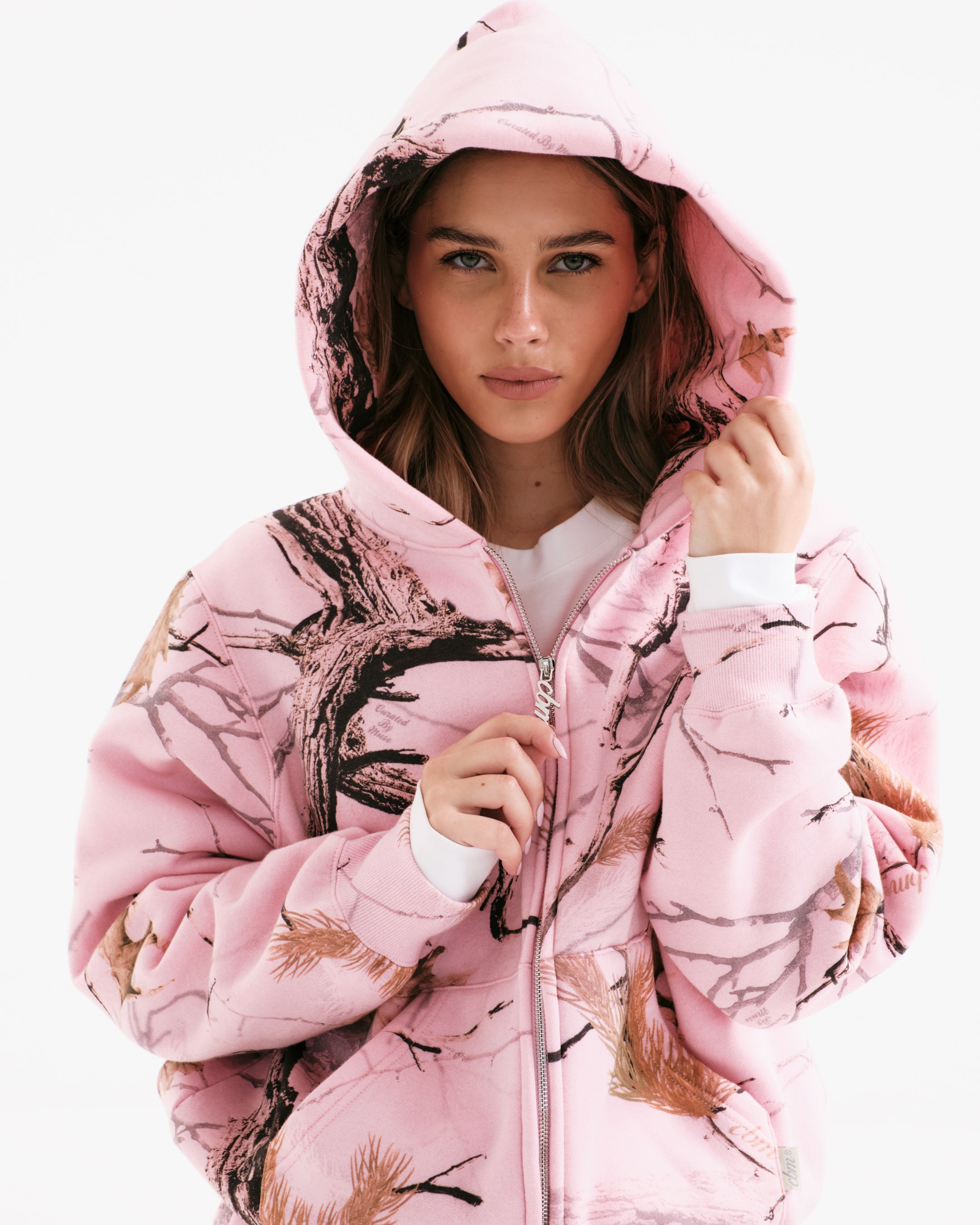 Heavyweight Camo Zip Up - Mirage