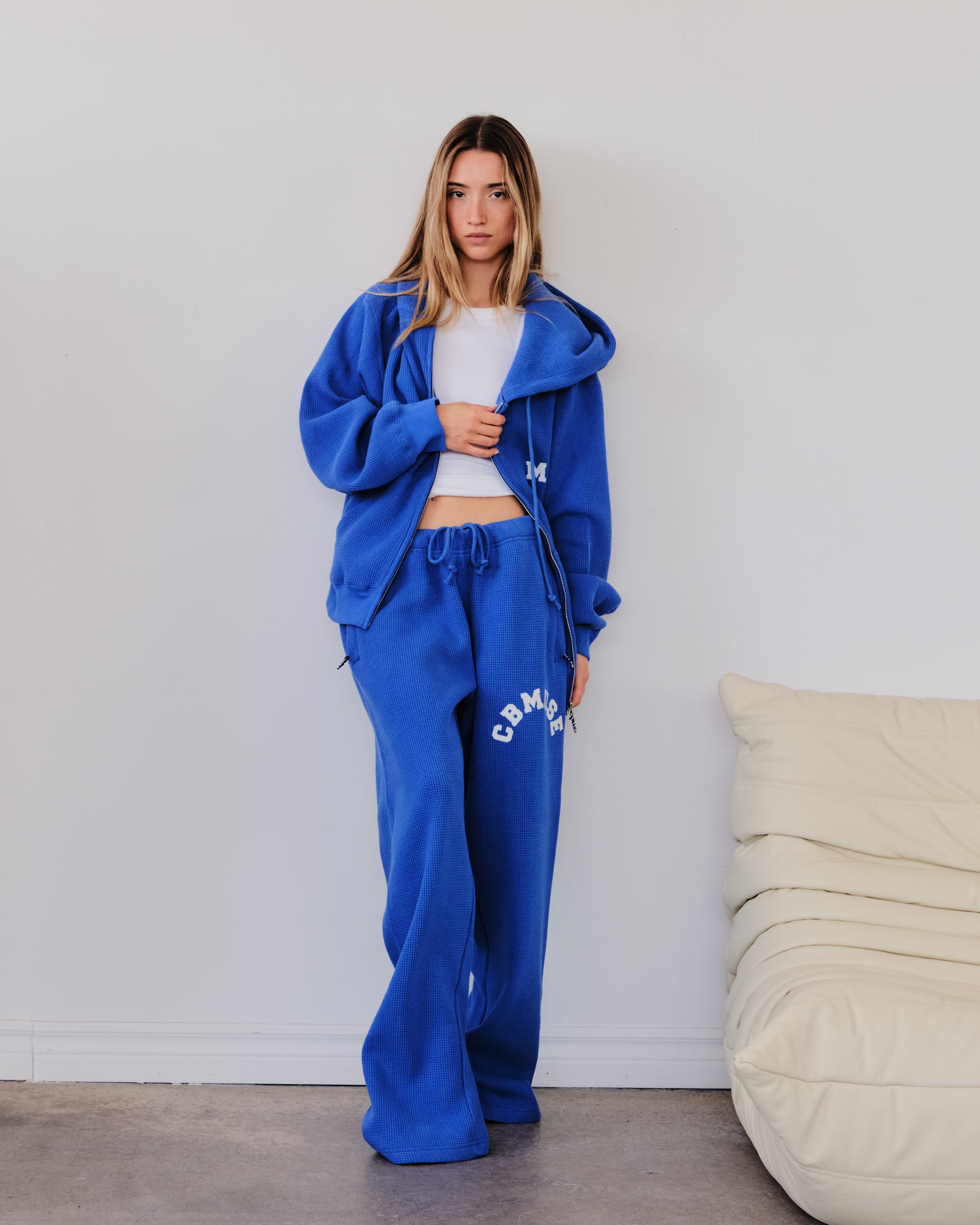 Waffle Pants - Blueberry