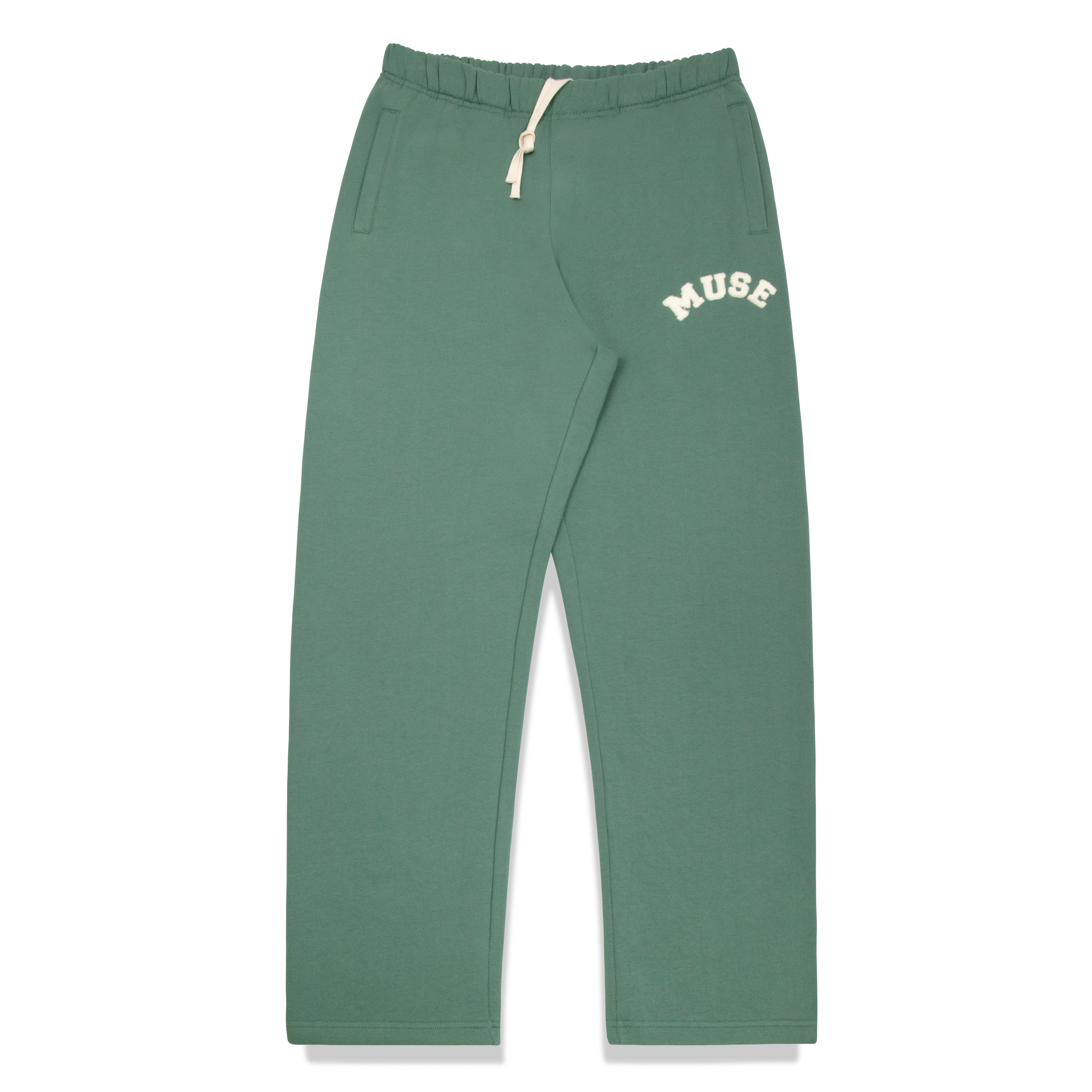 Heavyweight Chenille Straight Joggers - Vintage Teal