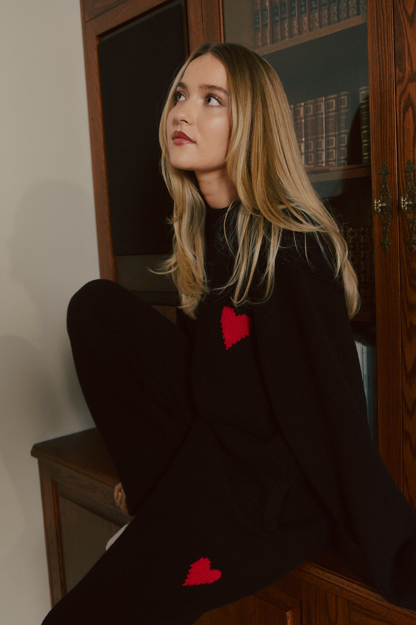 Heavy Knit Bottom - Red Ace