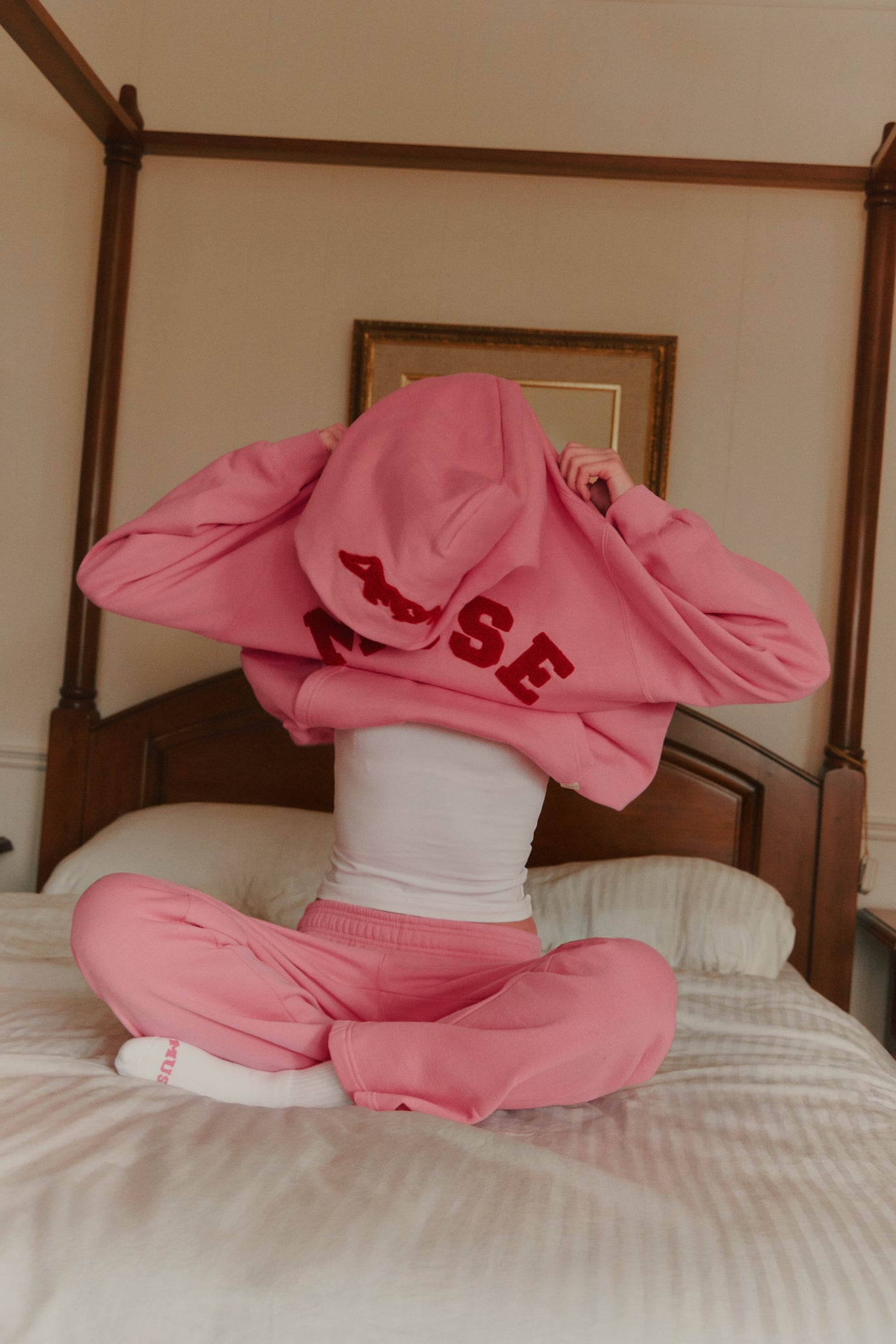 Heavyweight Chenille Hoodie - Blush