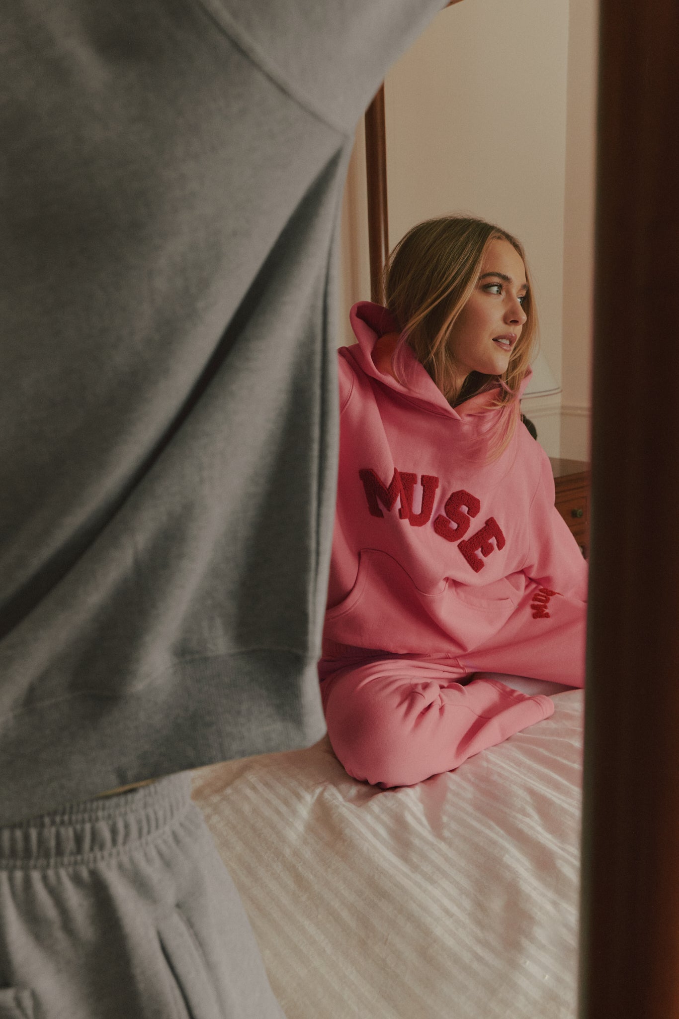 Heavyweight Chenille Hoodie - Blush