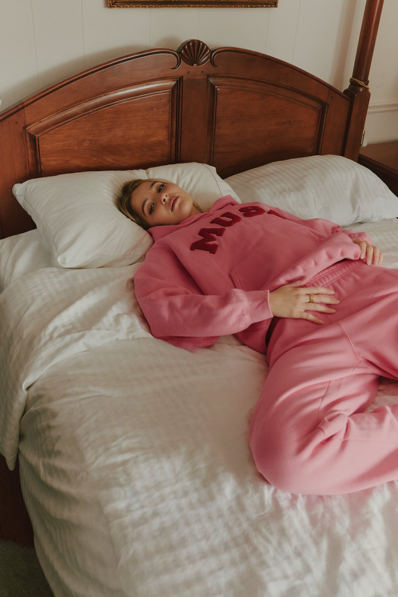 Heavyweight Chenille Hoodie - Blush