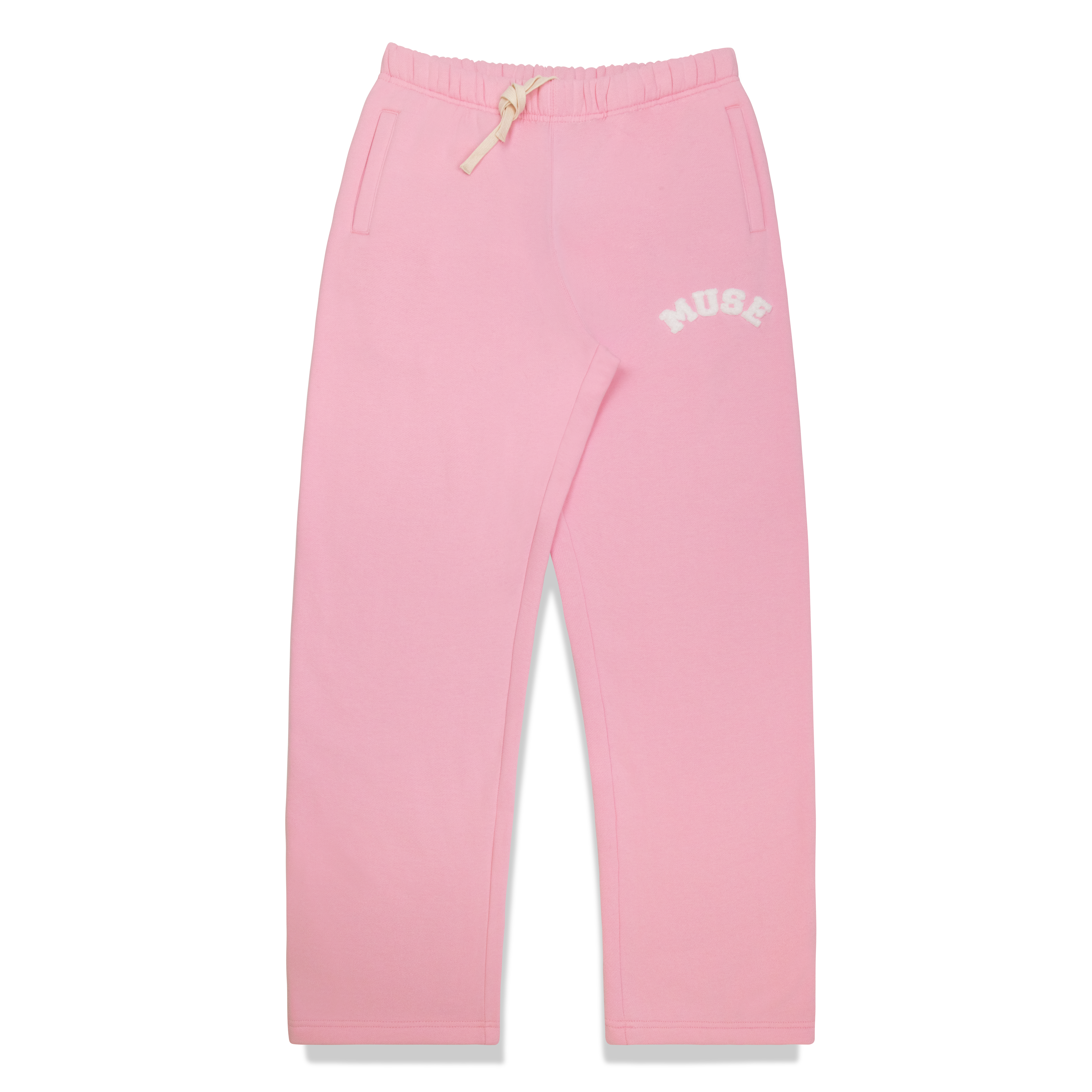 Heavyweight Chenille Straight Joggers - Petal