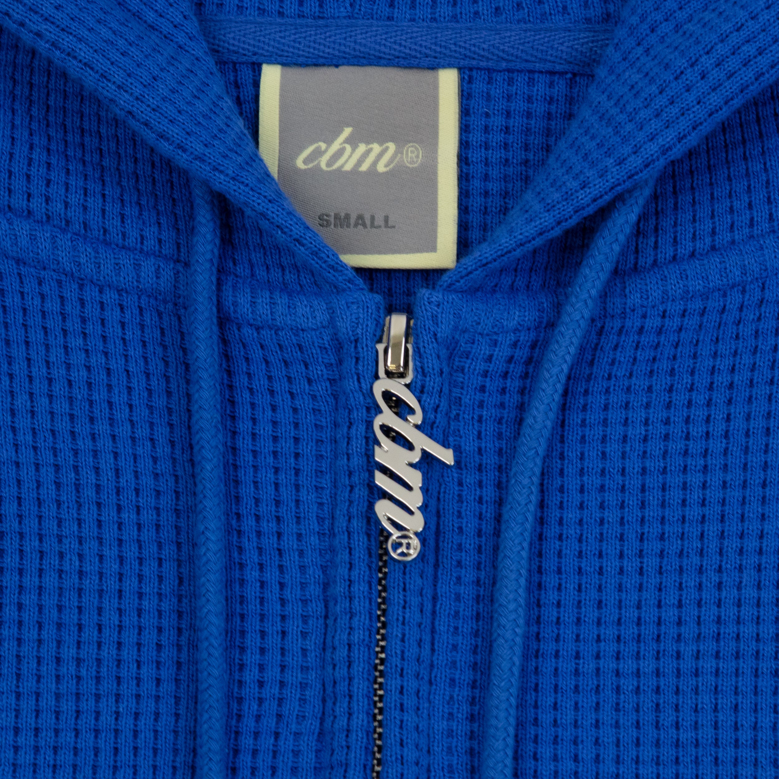 Waffle Zip Up - Blueberry