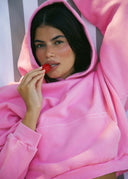 French Terry Hoodie - Pink Lemonade