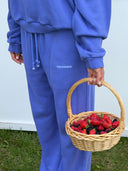 French Terry Joggers - Blue Raspberry
