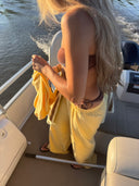 Soft Cotton Pants - Sunflower