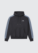 French Terry Striped Hoodie - Skyline