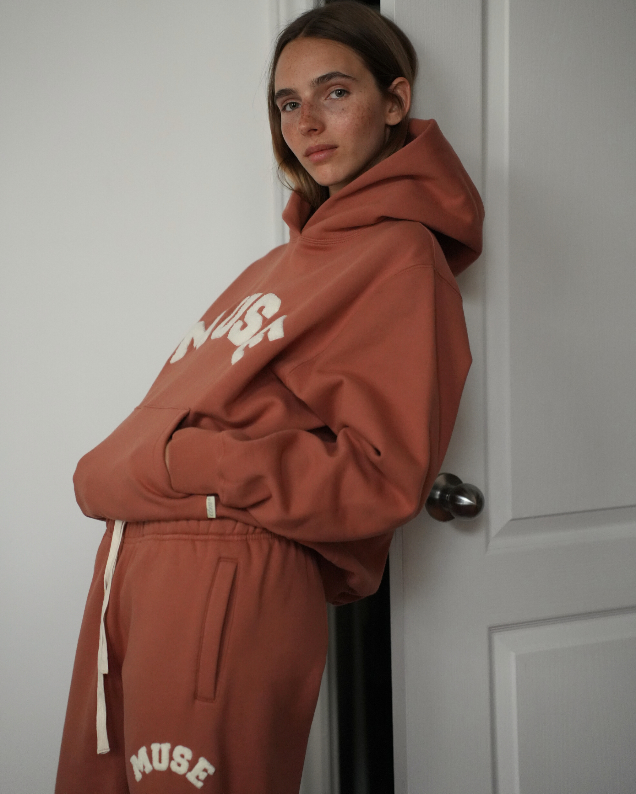 Heavyweight Chenille Hoodie - Terracotta
