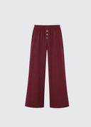 Soft Cotton Pants - Cabernet