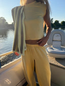 Soft Cotton Pants - Sunflower