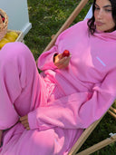French Terry Hoodie - Pink Lemonade