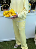 French Terry Joggers - Lemonade