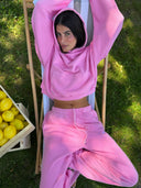 French Terry Hoodie - Pink Lemonade