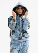 Heavyweight Camo Zip Up - Glacier