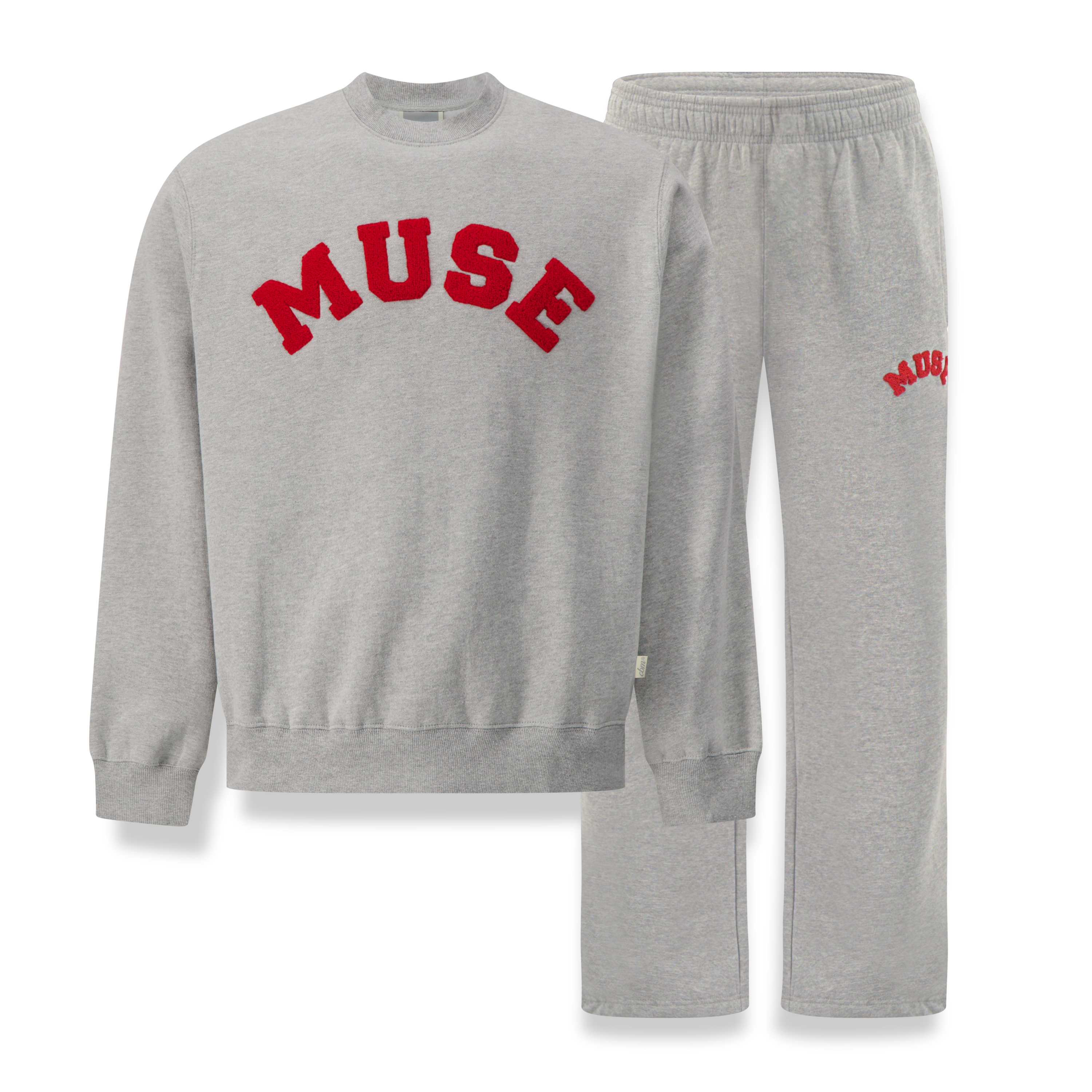 Heavyweight Chenille Sweatshirt Set - Dove