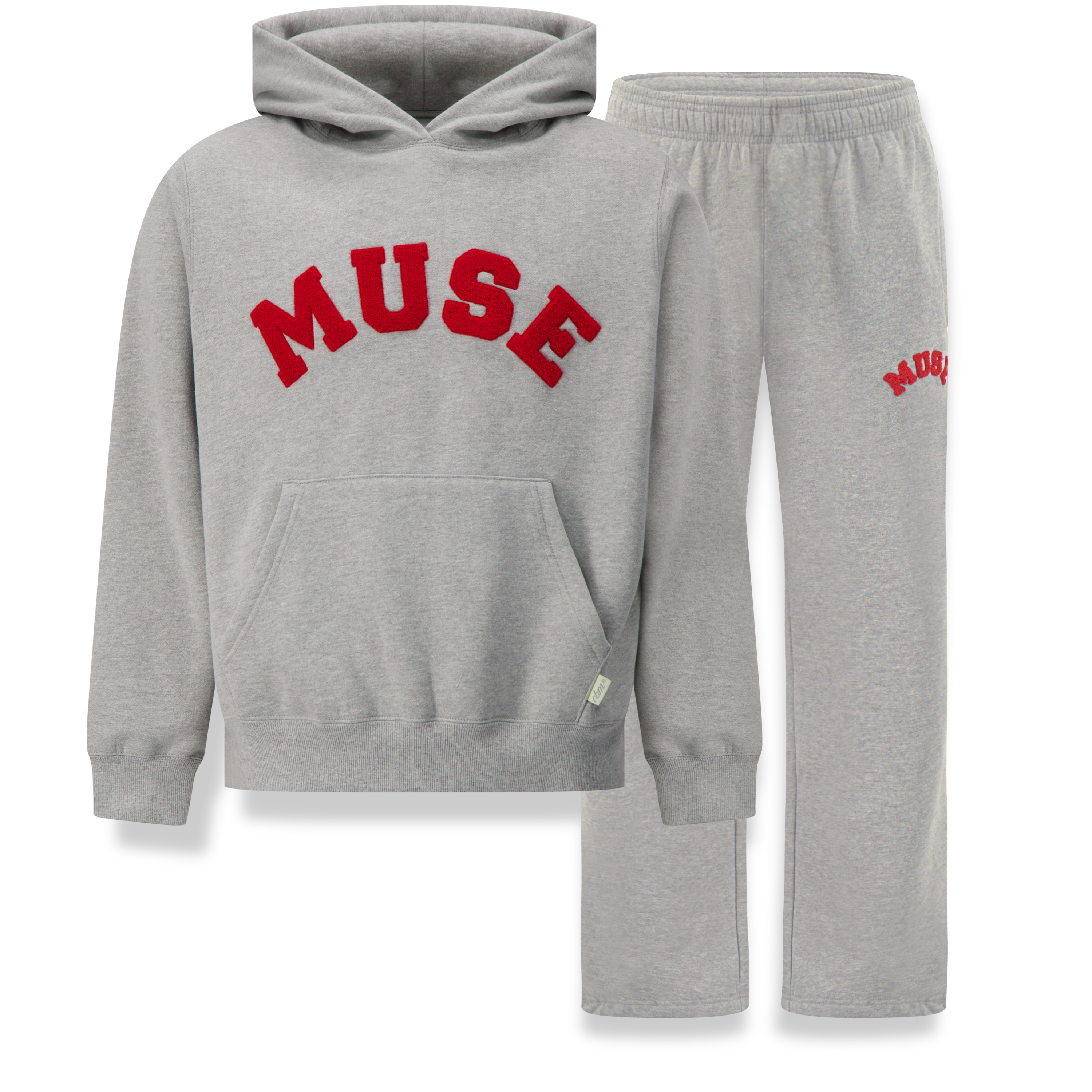 Heavyweight Chenille Hoodie Set - Dove