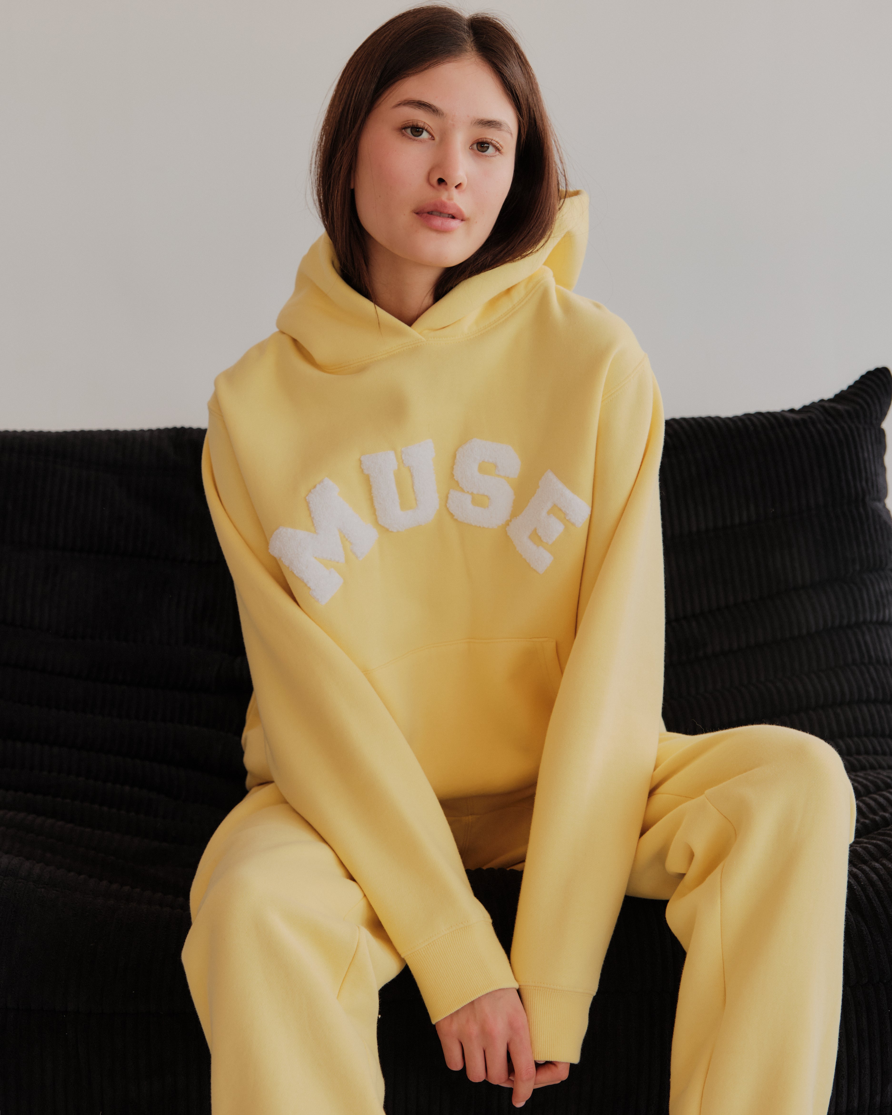 Heavyweight Chenille Hoodie - Butter Cream