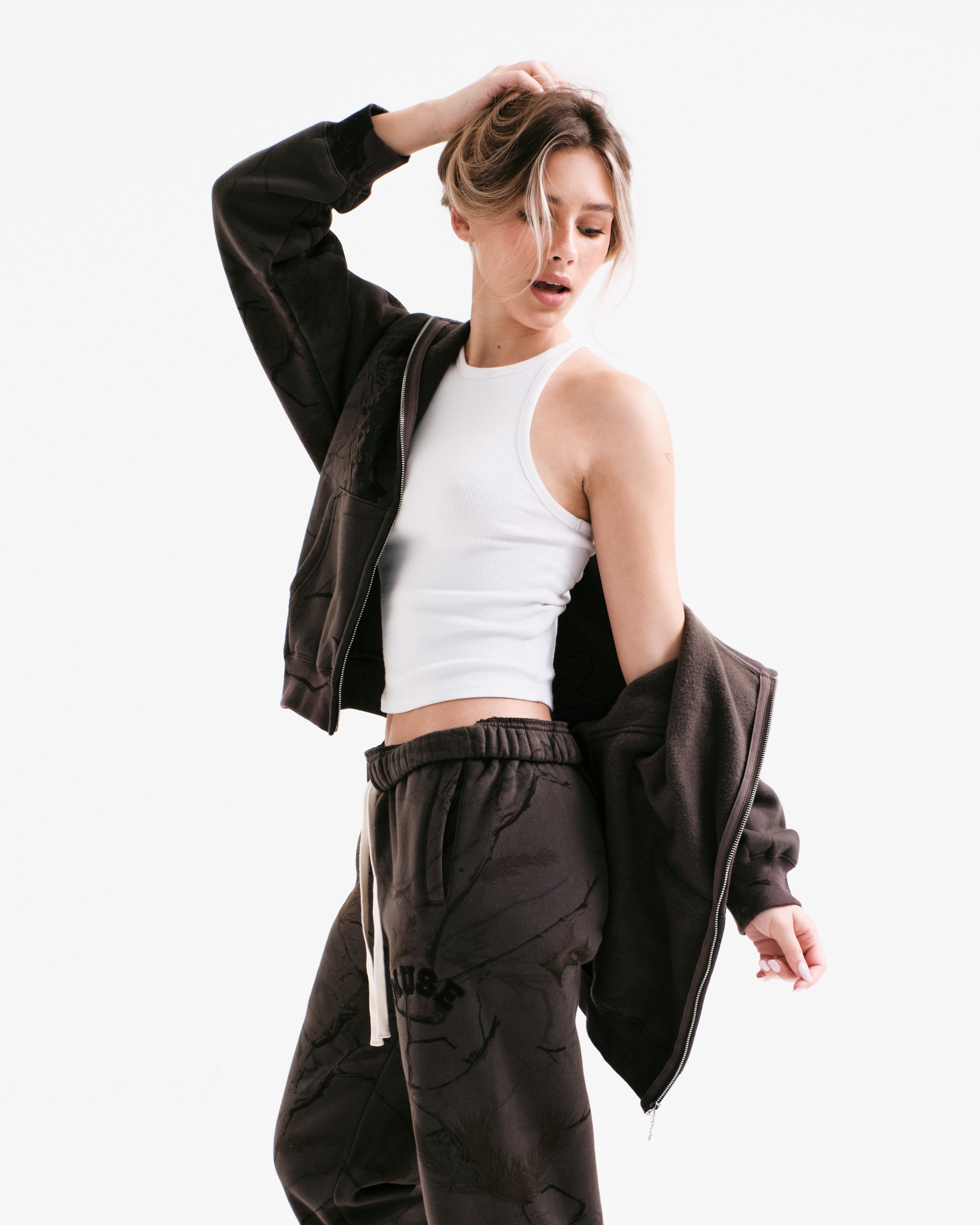 Heavyweight Camo Joggers - Black Edition