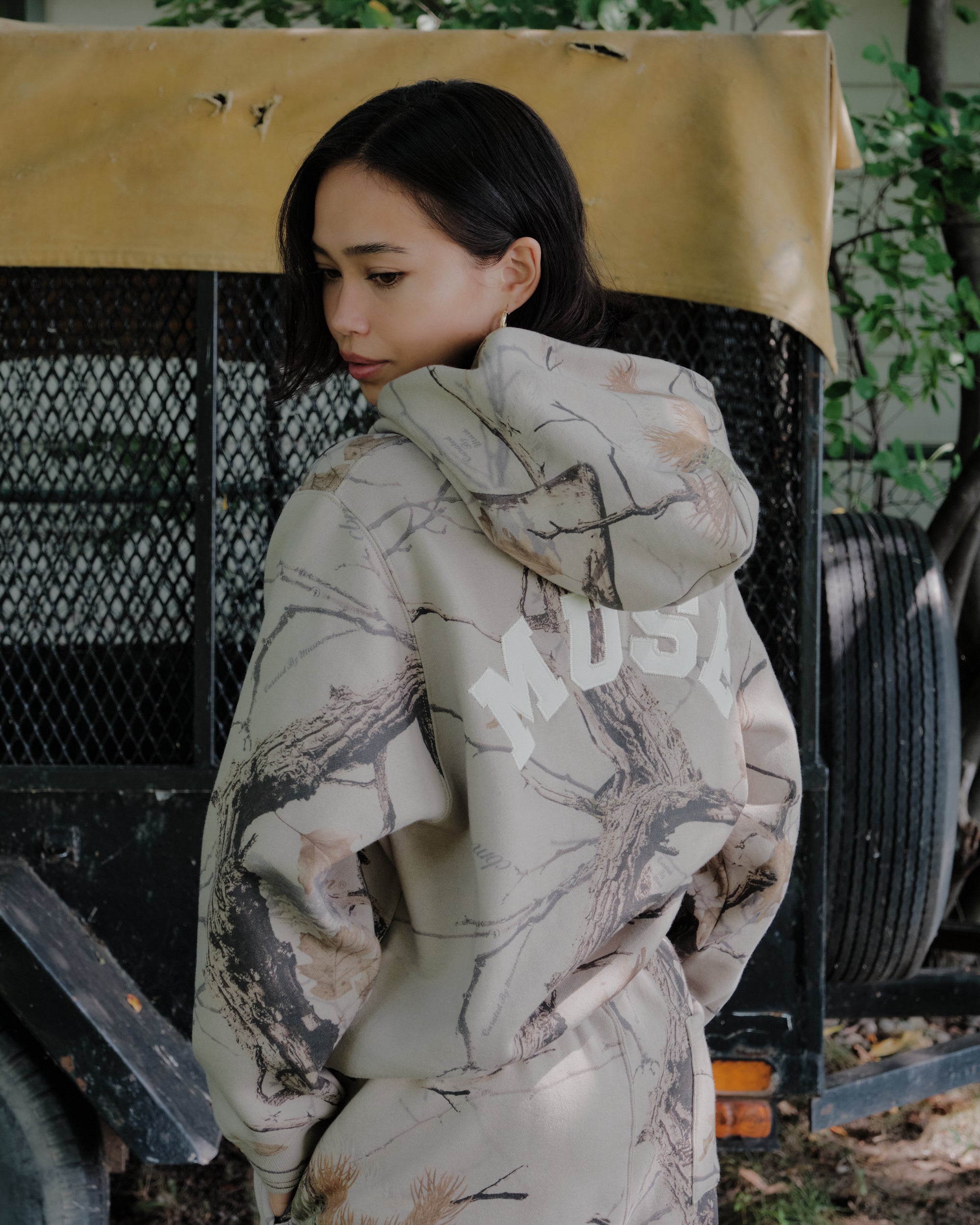 Heavyweight Camo Zip Up - Canyon