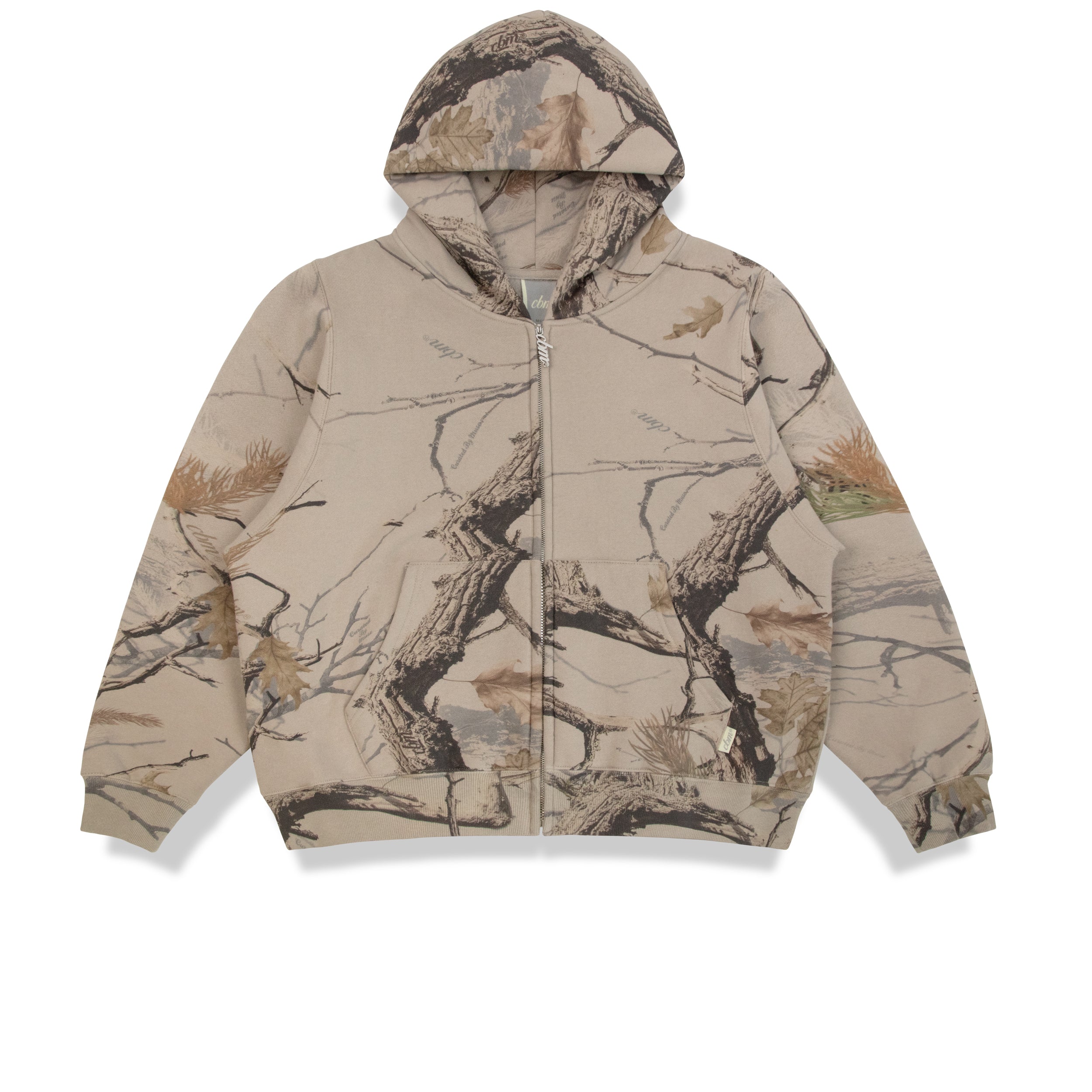 Heavyweight Camo Zip Up - Canyon