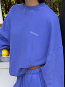 French Terry Sweatshirt - Blue Raspberry