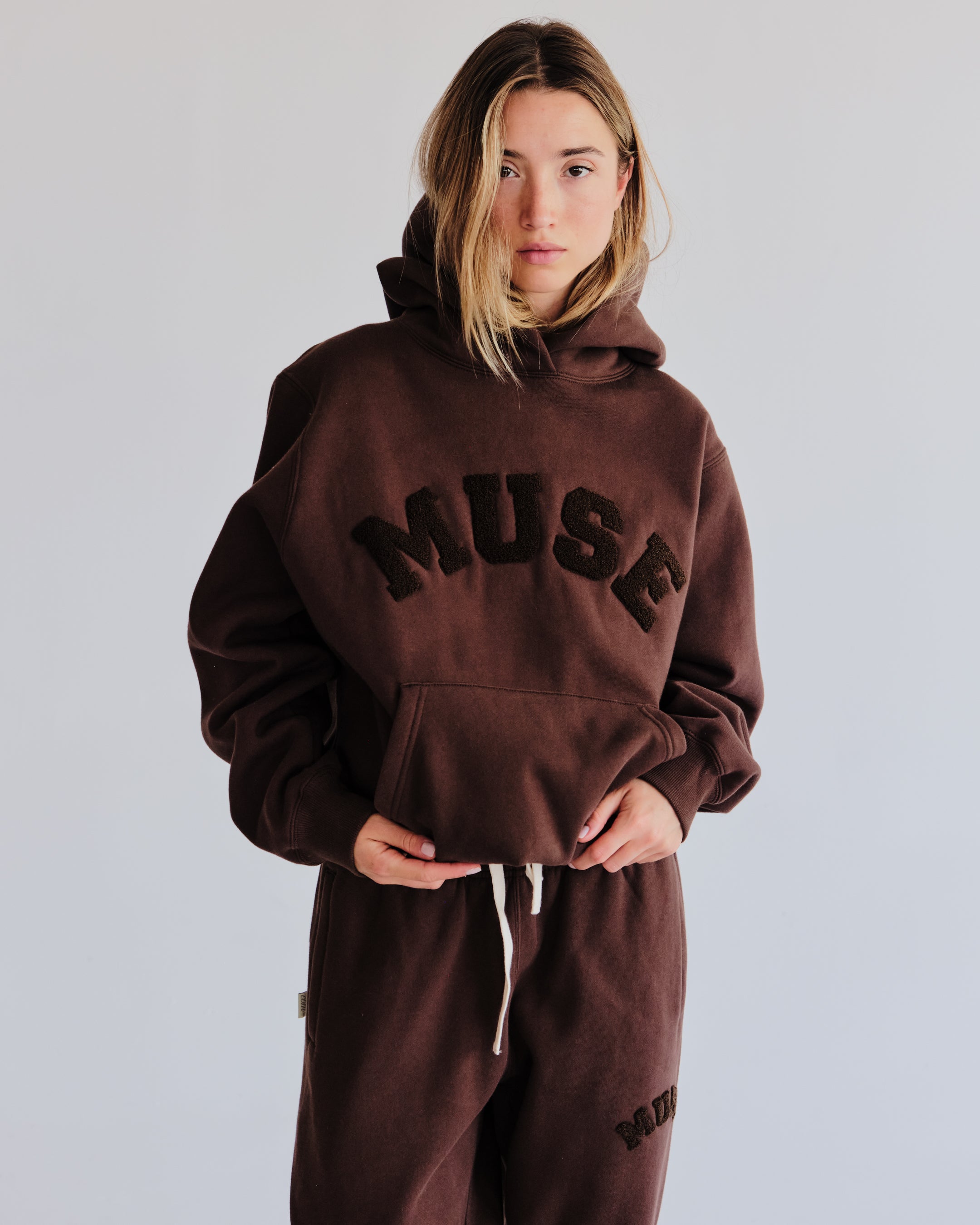 Heavyweight Chenille Hoodie - Espresso